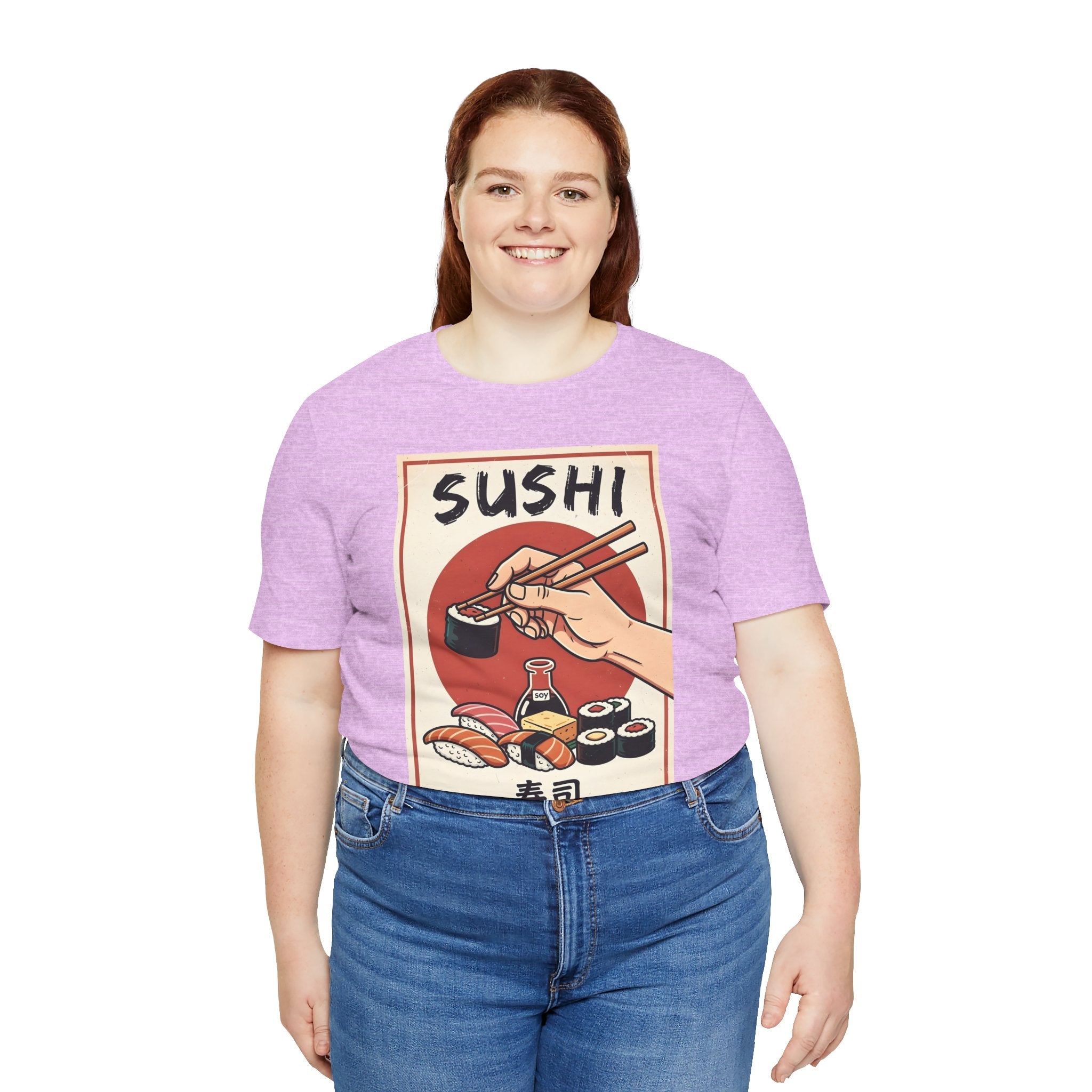 Sushi Poster Graphic Tee — Retro Japanese Sushi Shirt