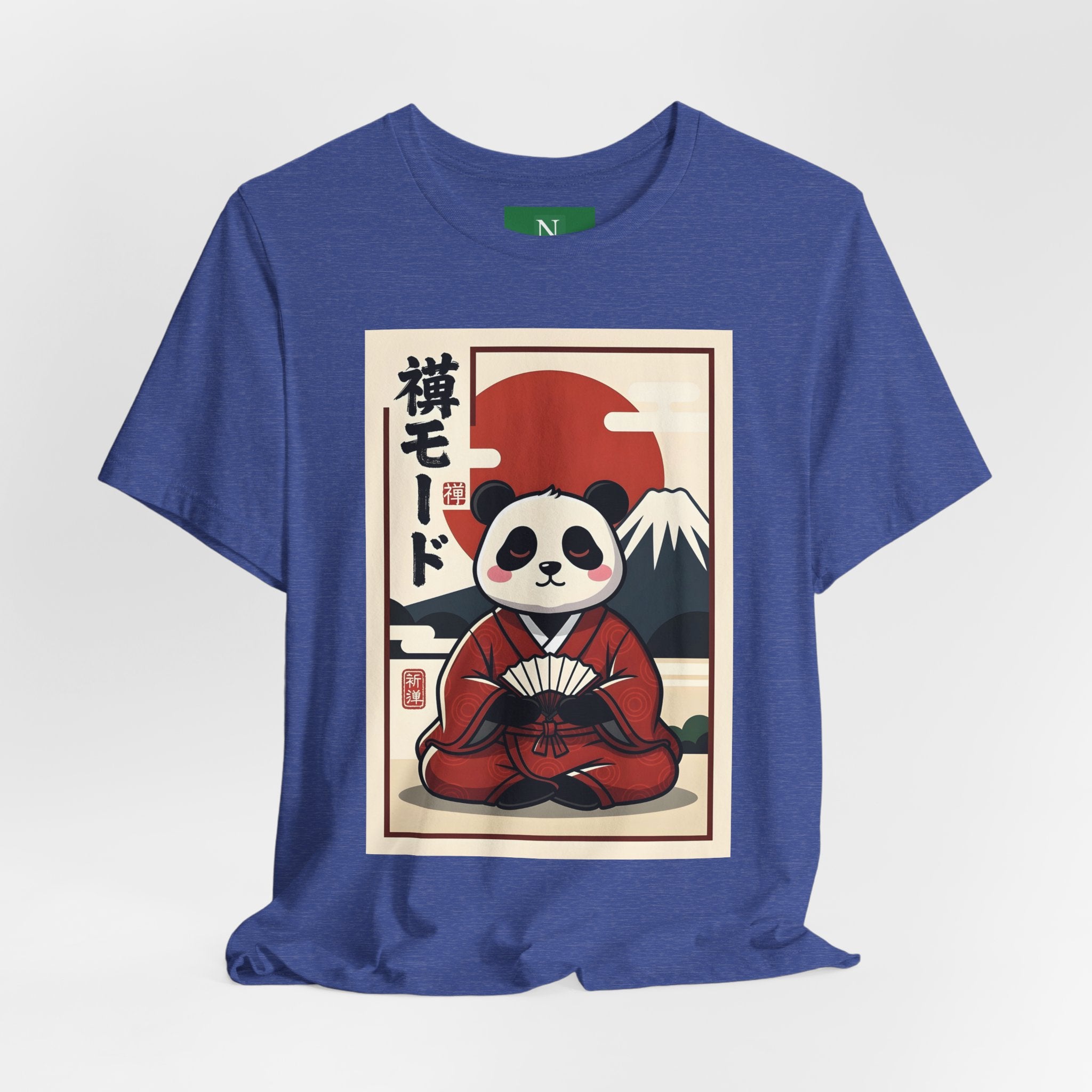 Panda Samurai Tee — Cute Japanese Ukiyo-e Style Graphic T-Shirt