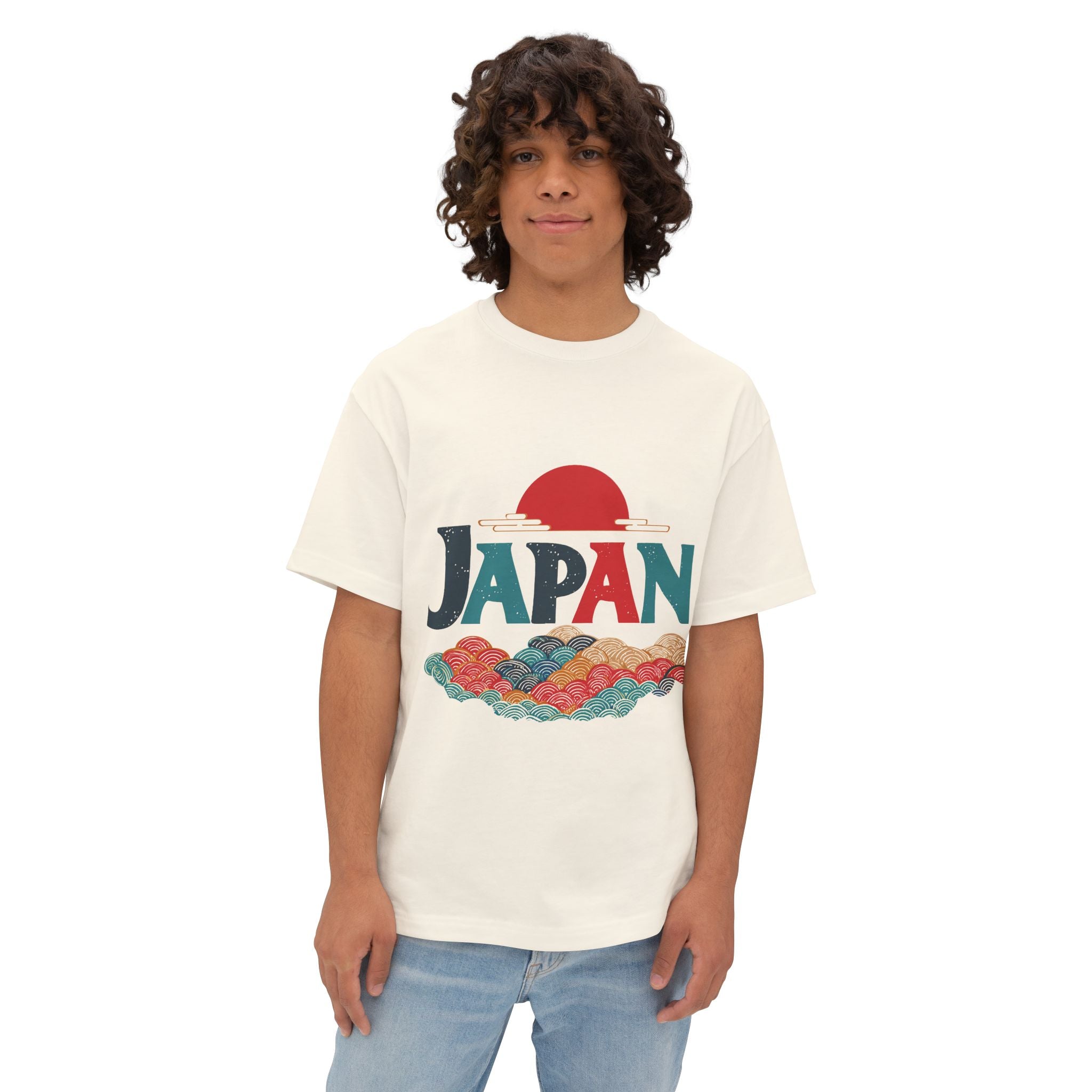 Copy of Japanese Wave Art Unisex Oversized Boxy Tee, Casual Streetwear, Vintage Graphic Tee, Summer Outfit, Gift for Art Lovers