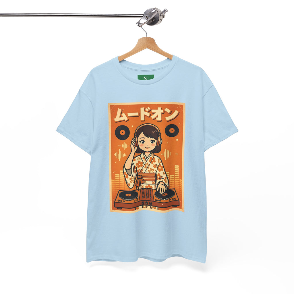 DJ Kimono T‑Shirt — Retro Japanese Anime Vinyl DJ Graphic Tee