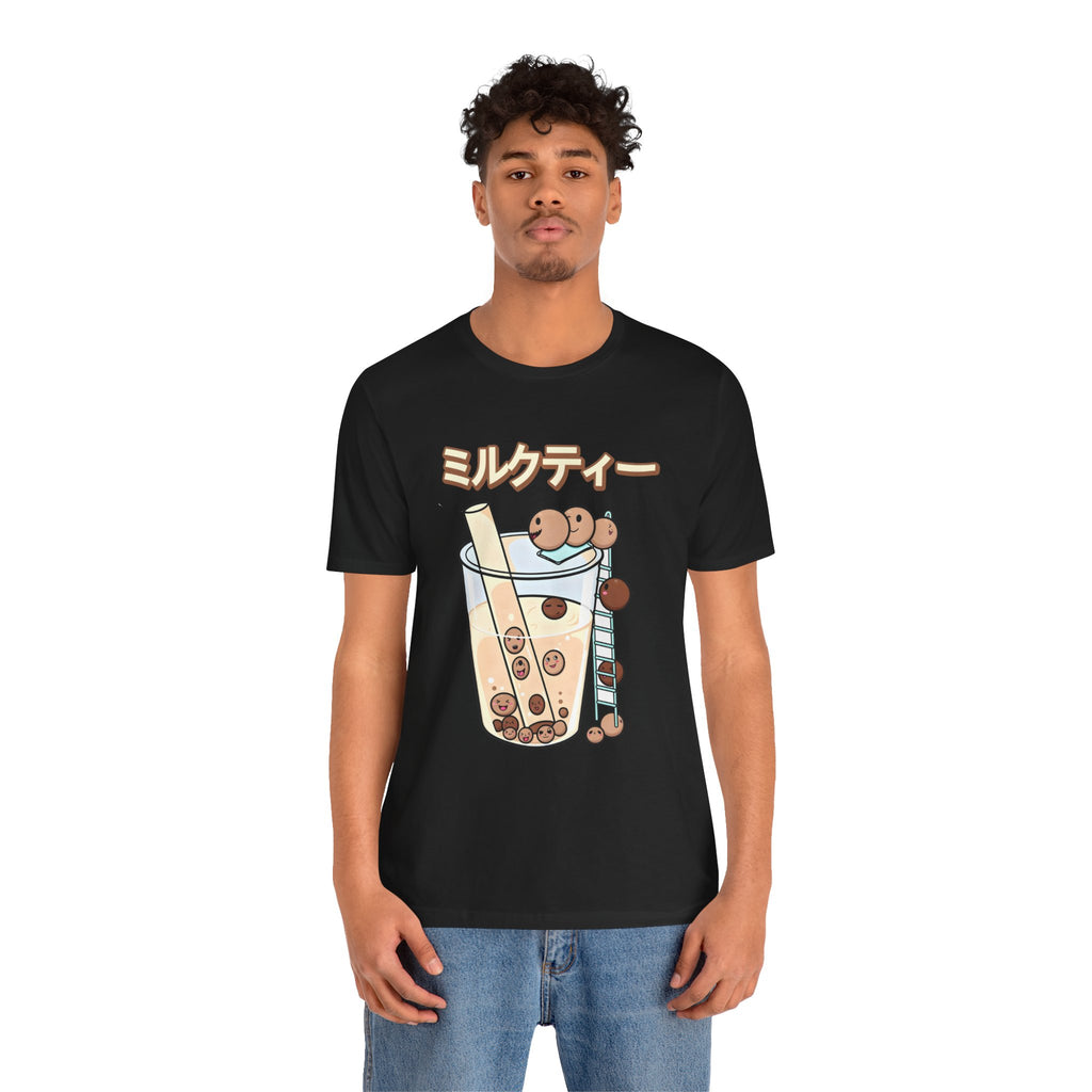 Boba Milk Tea T‑Shirt – ミルクティー Bubble Tea Graphic Tee