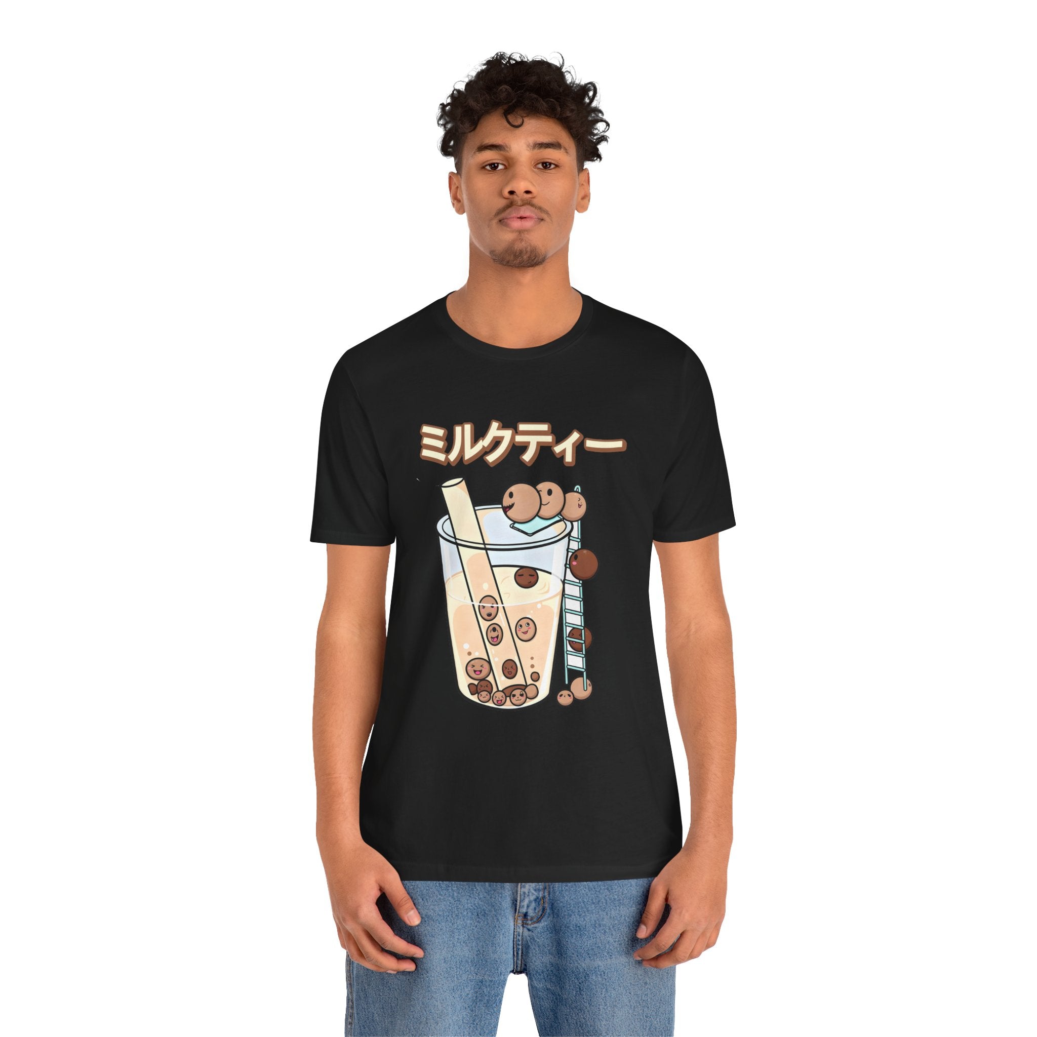 Boba Milk Tea T‑Shirt – ミルクティー Bubble Tea Graphic Tee