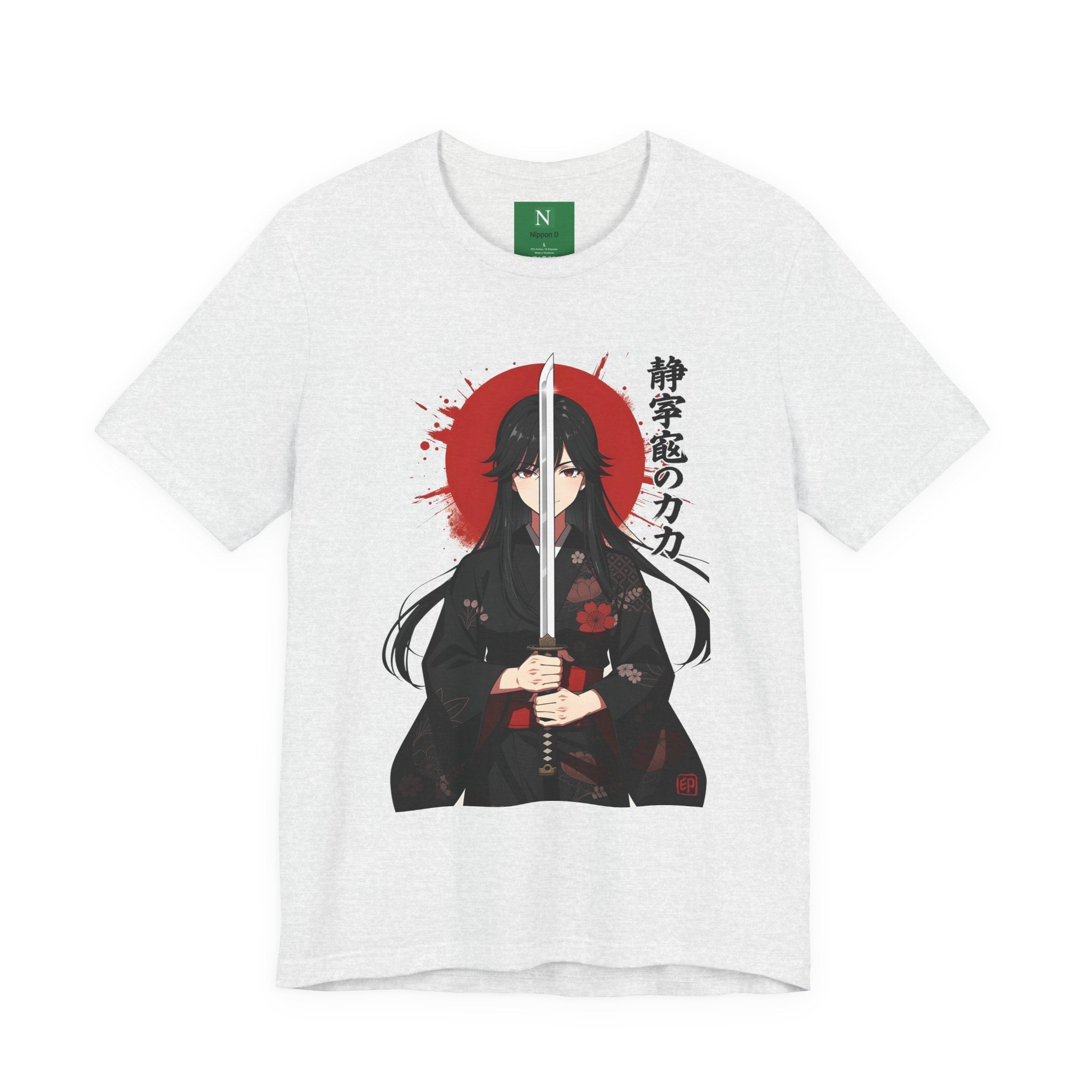 Samurai Girl Sword Tee — Japanese Anime Katana T-Shirt