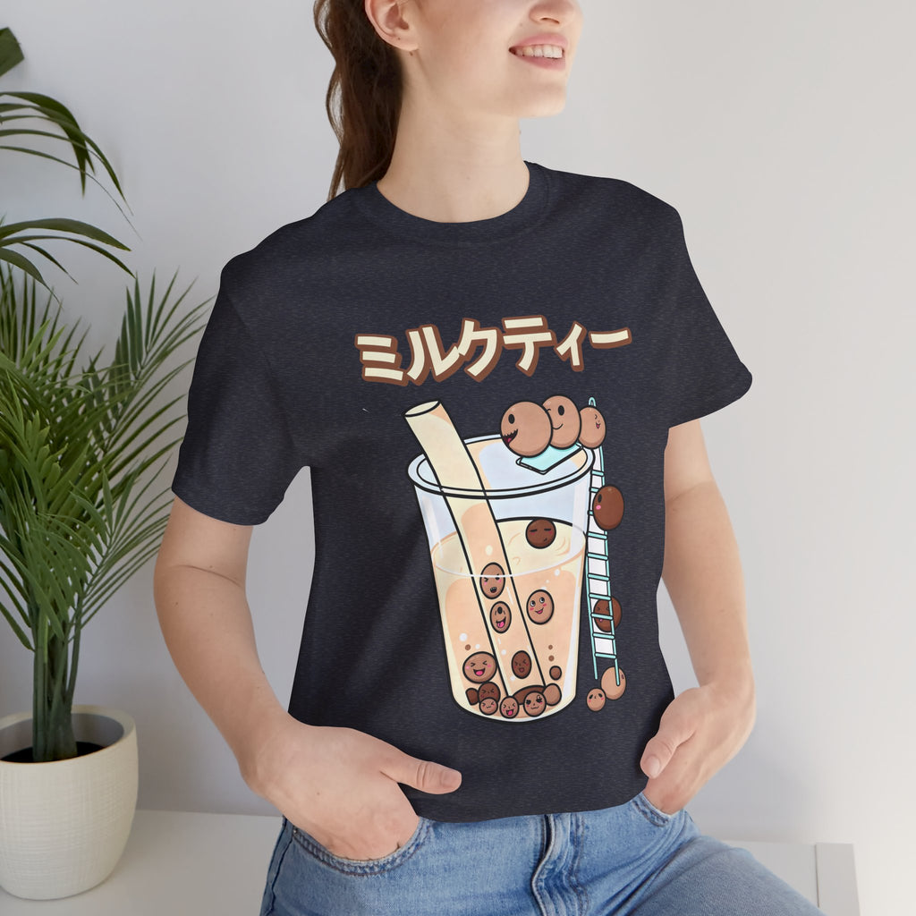 Boba Milk Tea T‑Shirt – ミルクティー Bubble Tea Graphic Tee