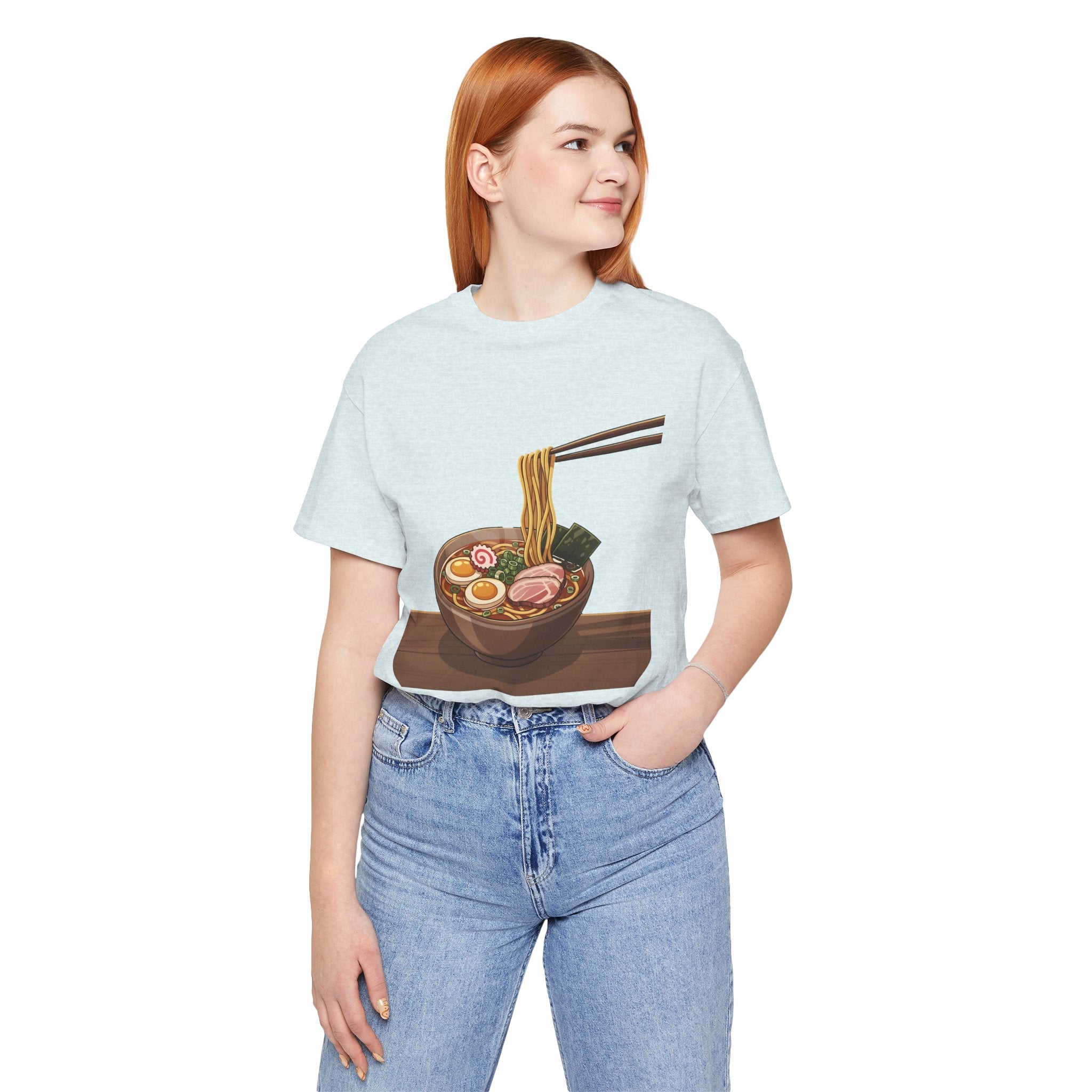 Ramen Bowl Graphic Tee – Chopsticks & Noodles Japanese Food T-Shirt