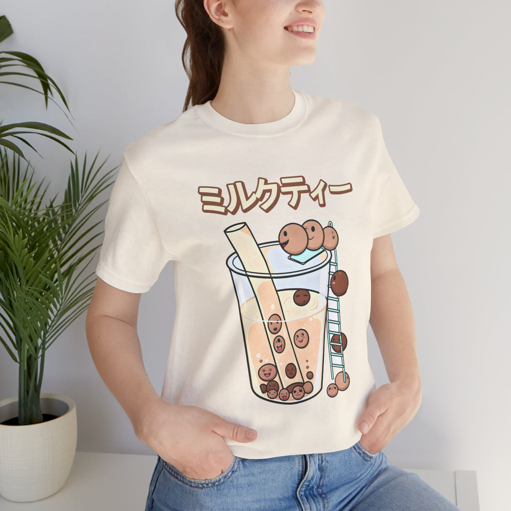 Boba Milk Tea T‑Shirt – ミルクティー Bubble Tea Graphic Tee