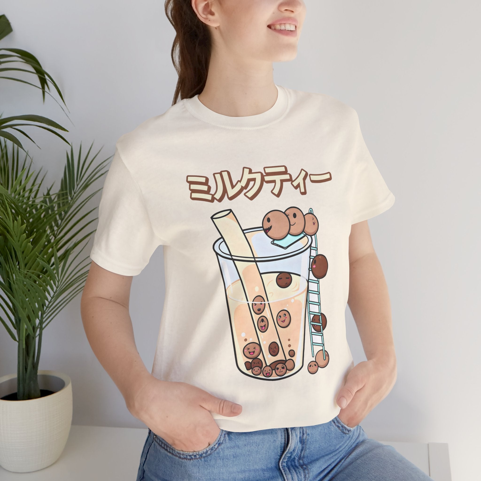 Boba Milk Tea T‑Shirt – ミルクティー Bubble Tea Graphic Tee