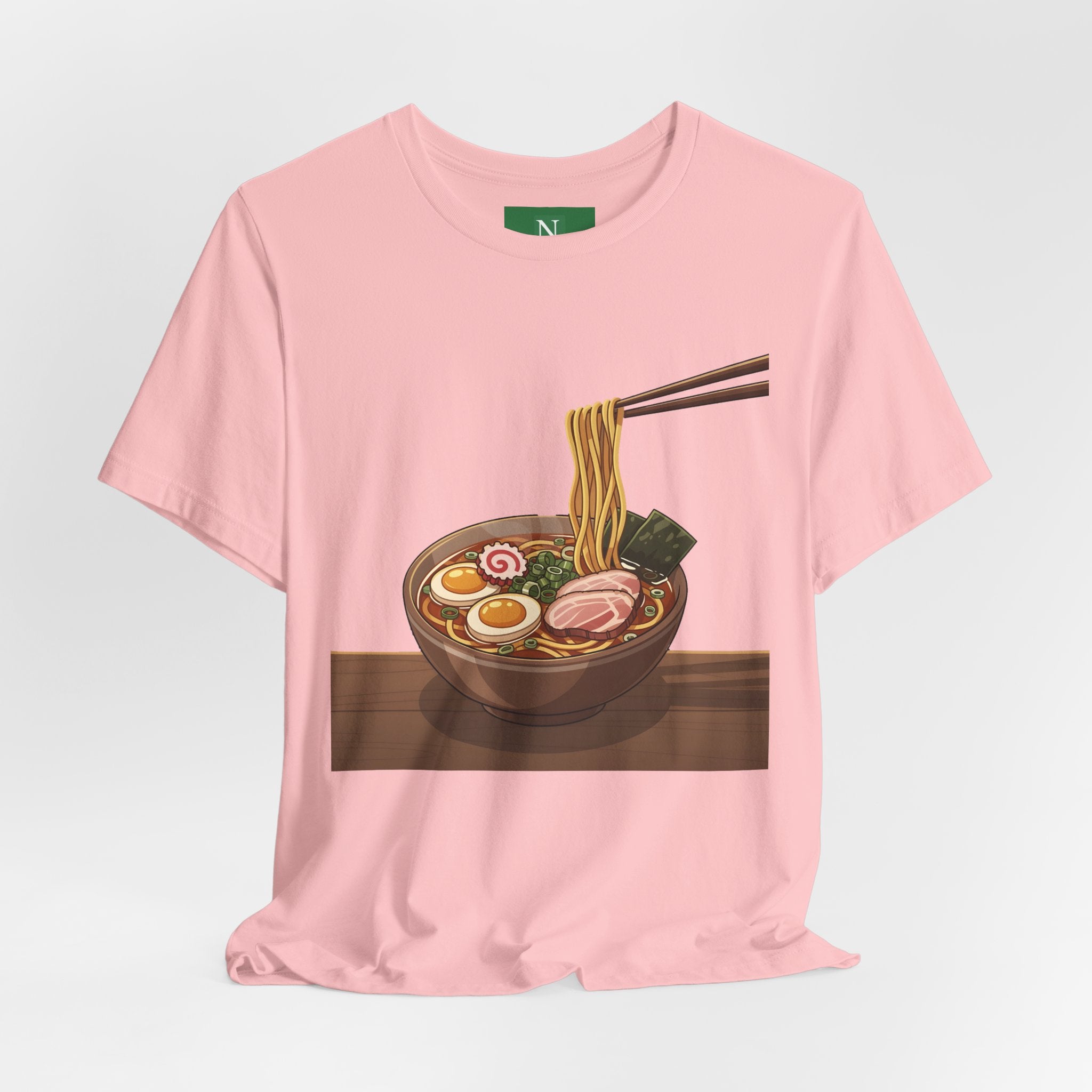 Ramen Bowl Graphic Tee – Chopsticks & Noodles Japanese Food T-Shirt