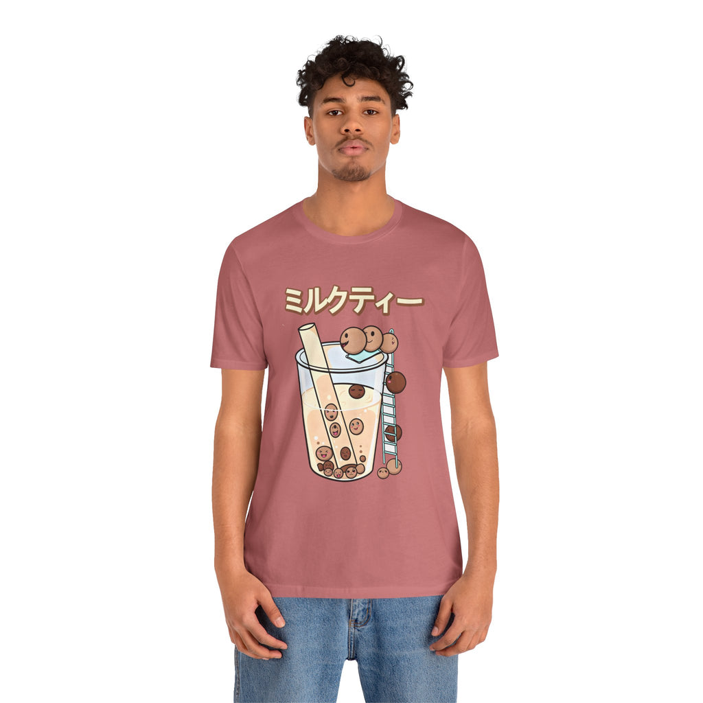 Boba Milk Tea T‑Shirt – ミルクティー Bubble Tea Graphic Tee