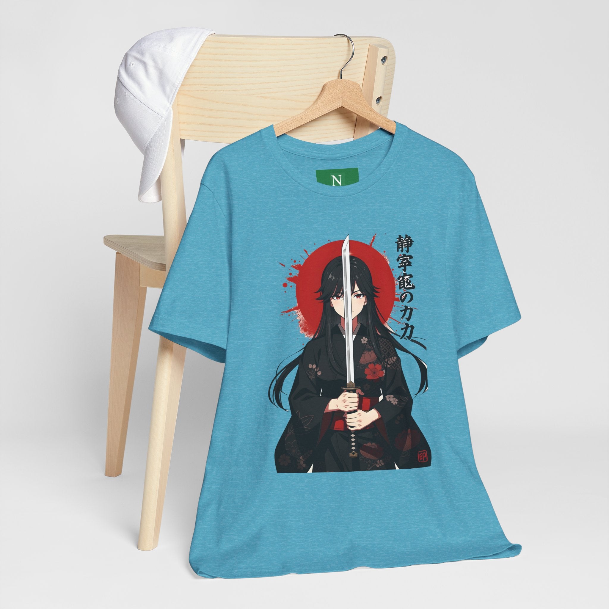 Samurai Girl Sword Tee — Japanese Anime Katana T-Shirt