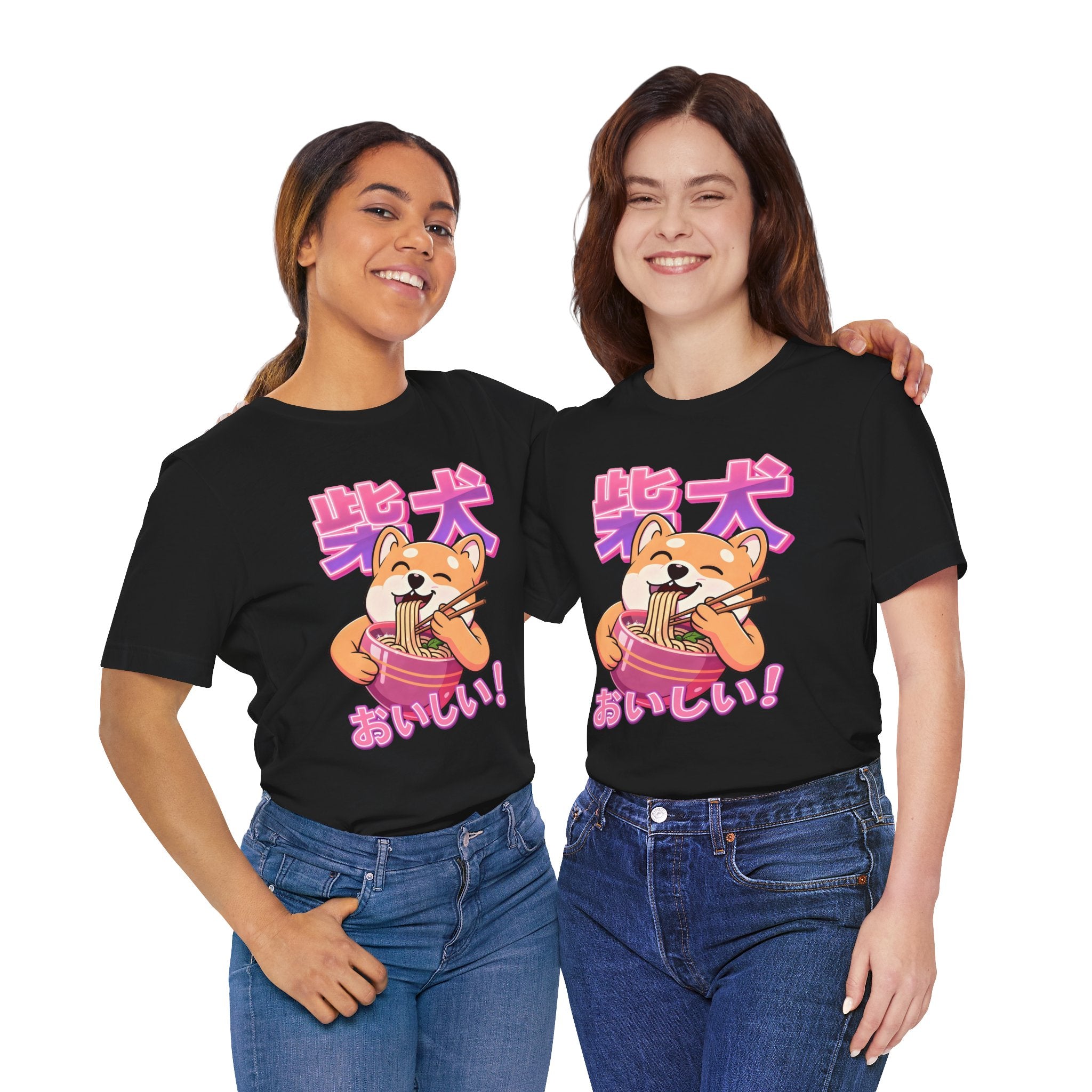 Shiba Inu Ramen Tee — おいしい! Cute Japanese Dog Noodle T-Shirt