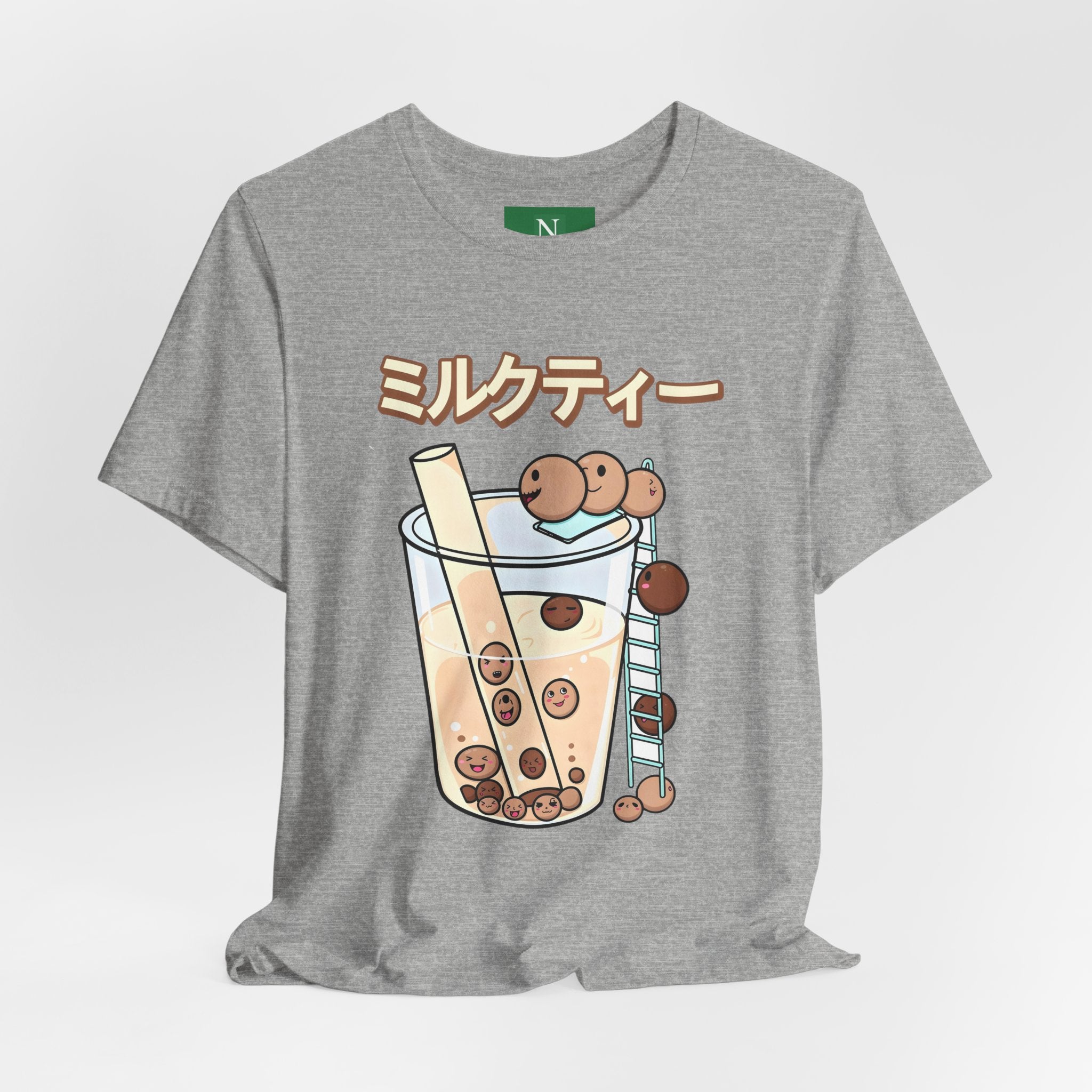 Boba Milk Tea T‑Shirt – ミルクティー Bubble Tea Graphic Tee