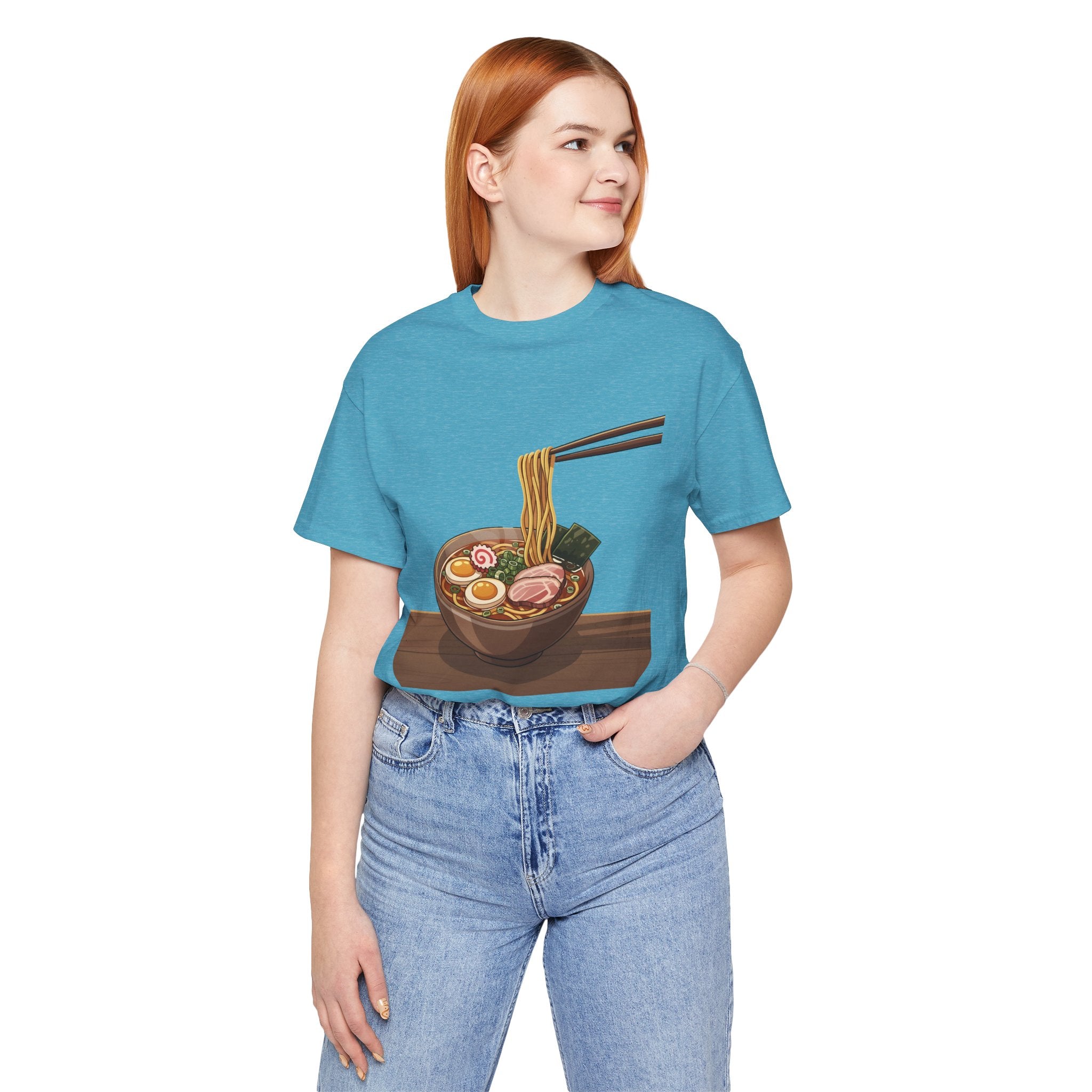 Ramen Bowl Graphic Tee – Chopsticks & Noodles Japanese Food T-Shirt