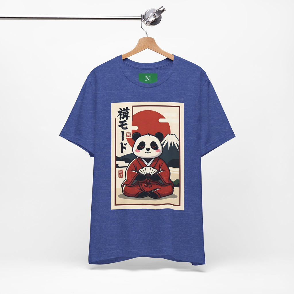 Panda Samurai Tee — Cute Japanese Ukiyo-e Style Graphic T-Shirt