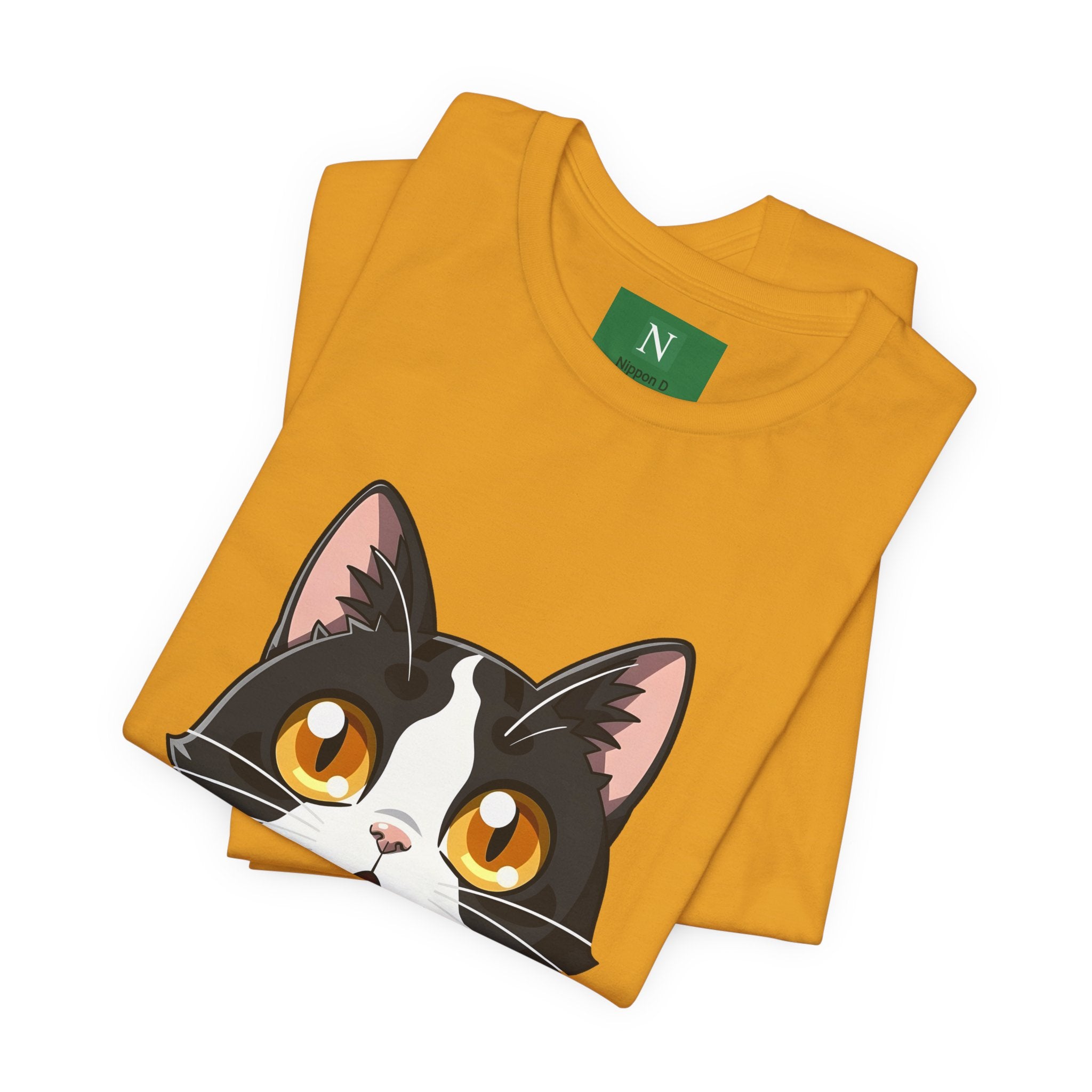 Cat Shock Face Graphic Tee — マジで?! Cute Anime Cat T-Shirt