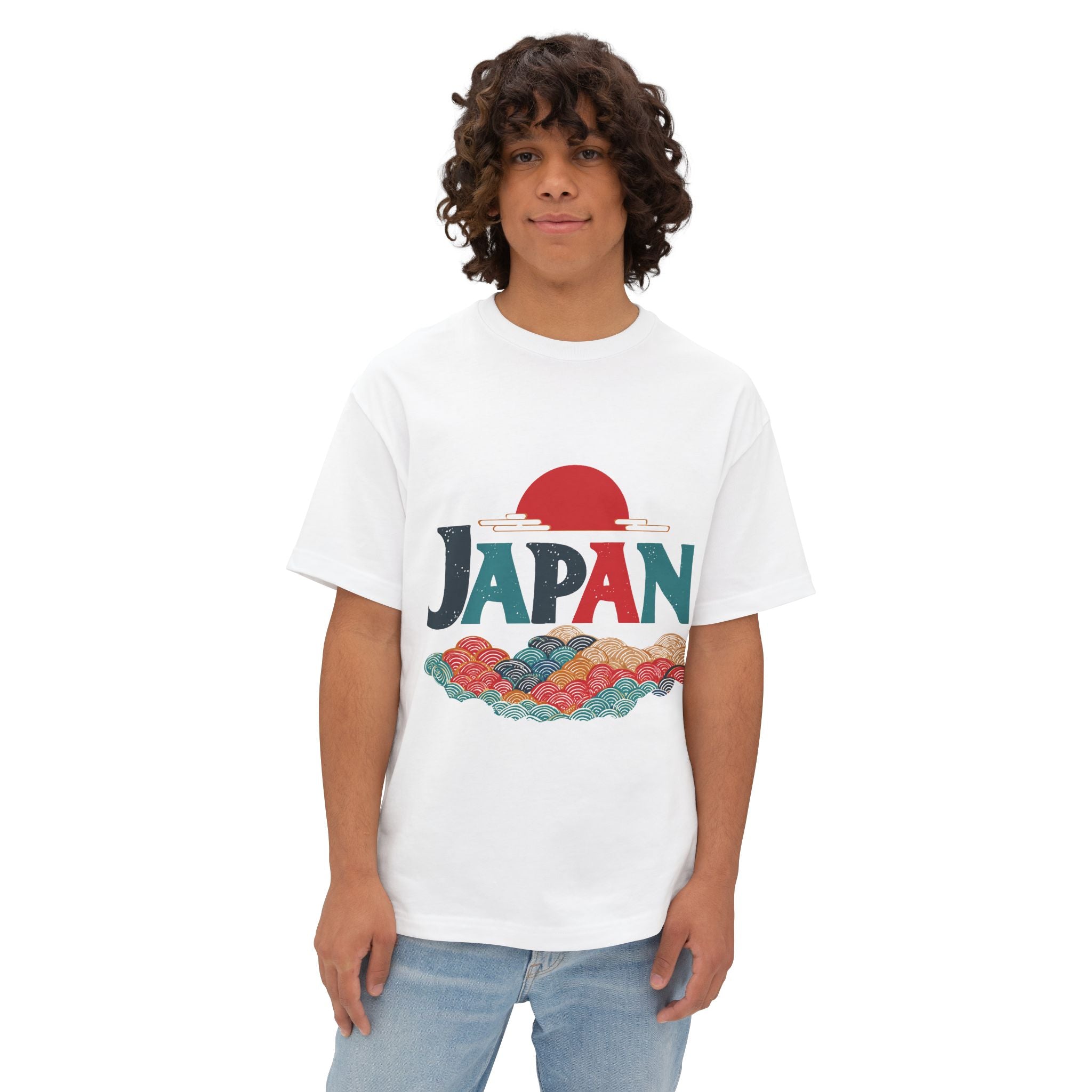 Copy of Japanese Wave Art Unisex Oversized Boxy Tee, Casual Streetwear, Vintage Graphic Tee, Summer Outfit, Gift for Art Lovers