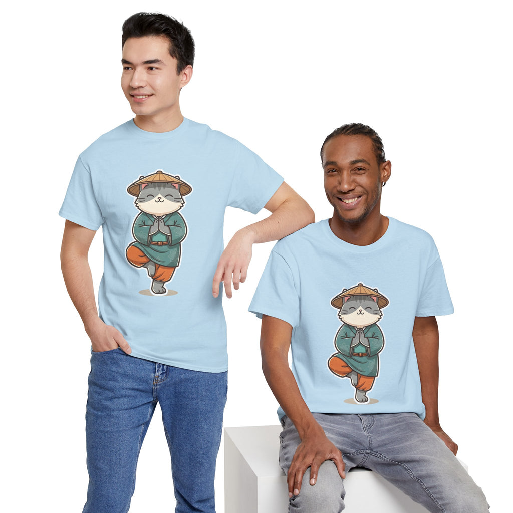 Meditating Cat Tee — Cute Zen Cat Yoga T-Shirt
