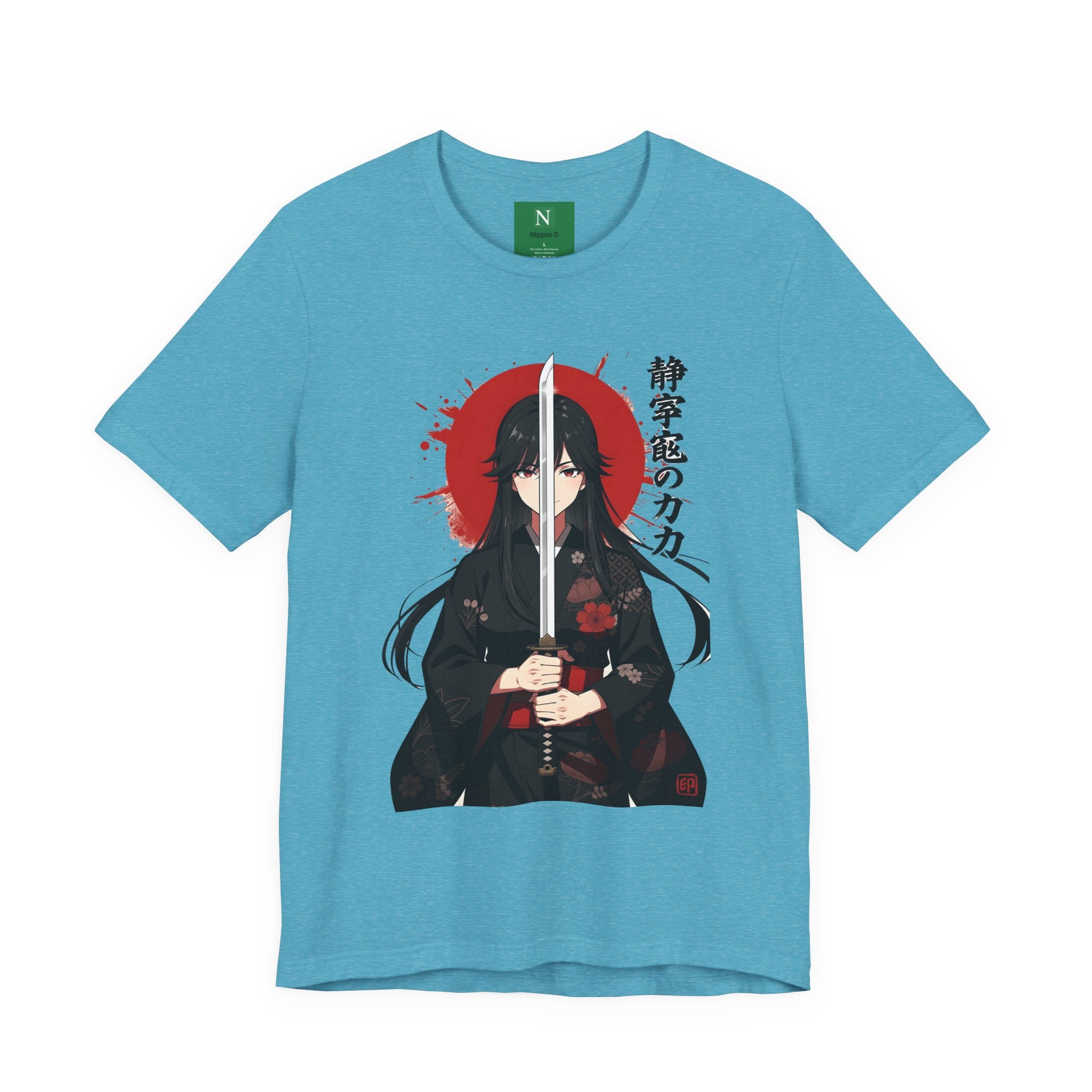 Samurai Girl Sword Tee — Japanese Anime Katana T-Shirt