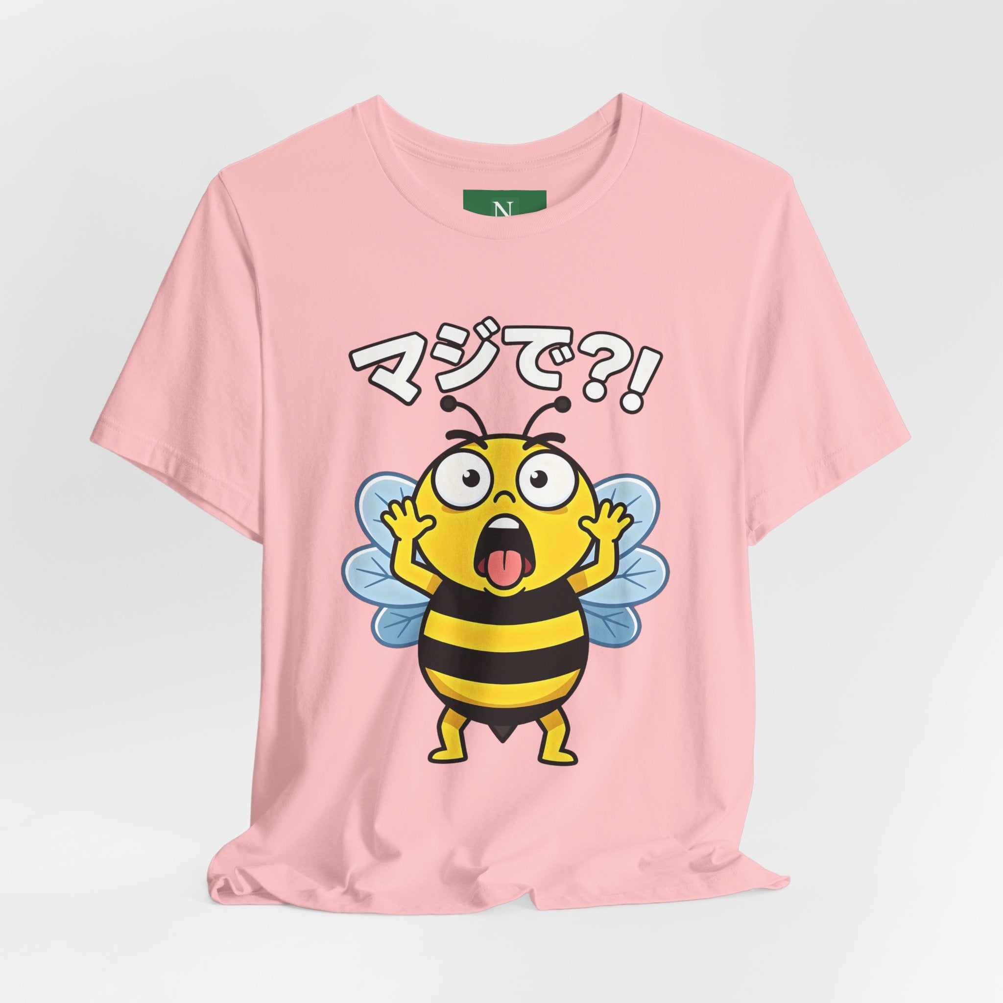 Surprised Bee Tee – マジで?! Cute Japanese Cartoon Graphic T-Shirt