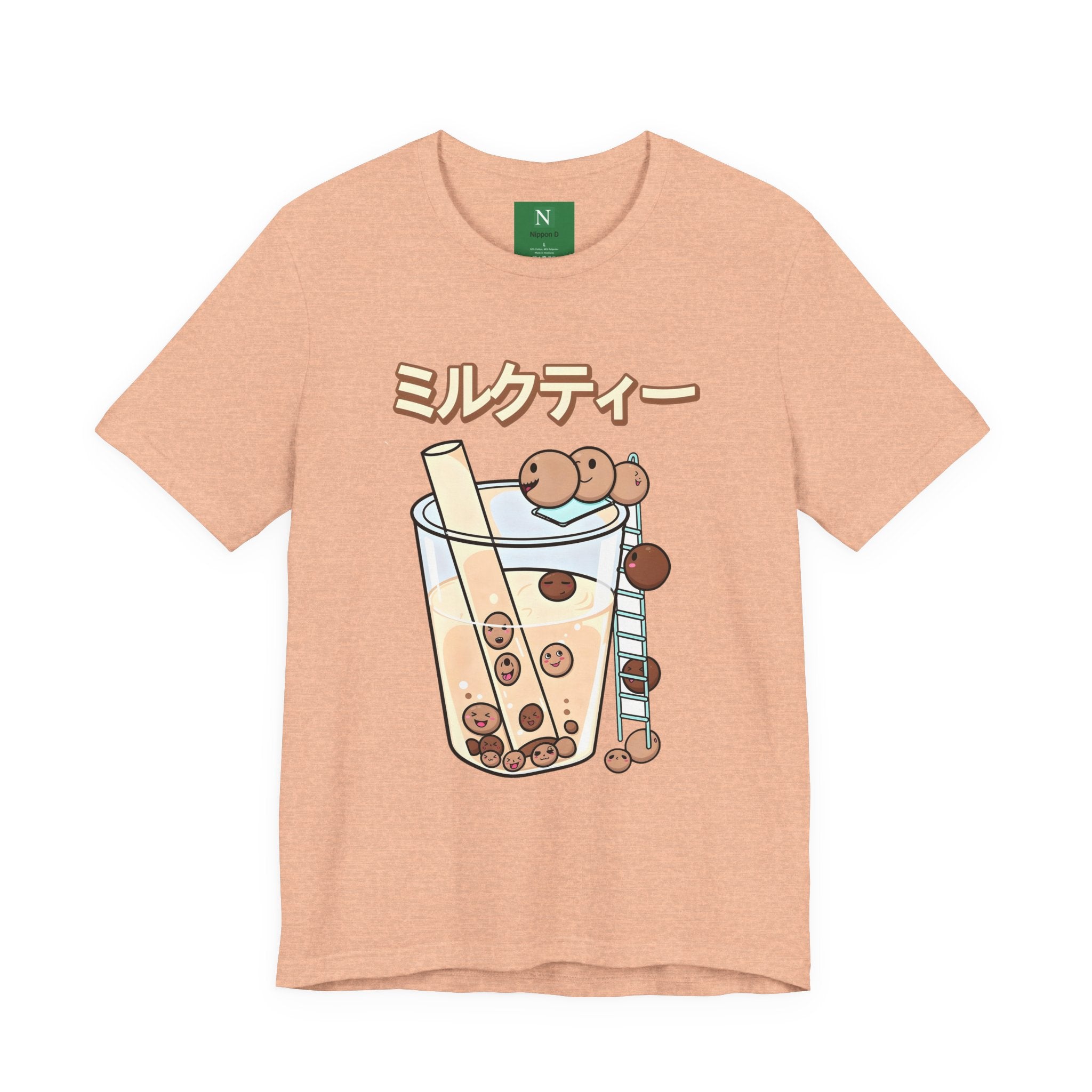 Boba Milk Tea T‑Shirt – ミルクティー Bubble Tea Graphic Tee