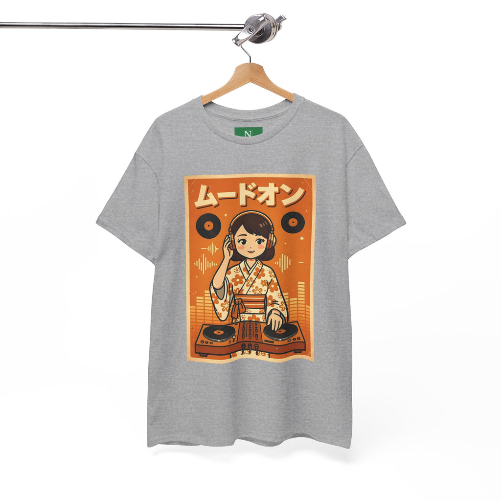 DJ Kimono T‑Shirt — Retro Japanese Anime Vinyl DJ Graphic Tee