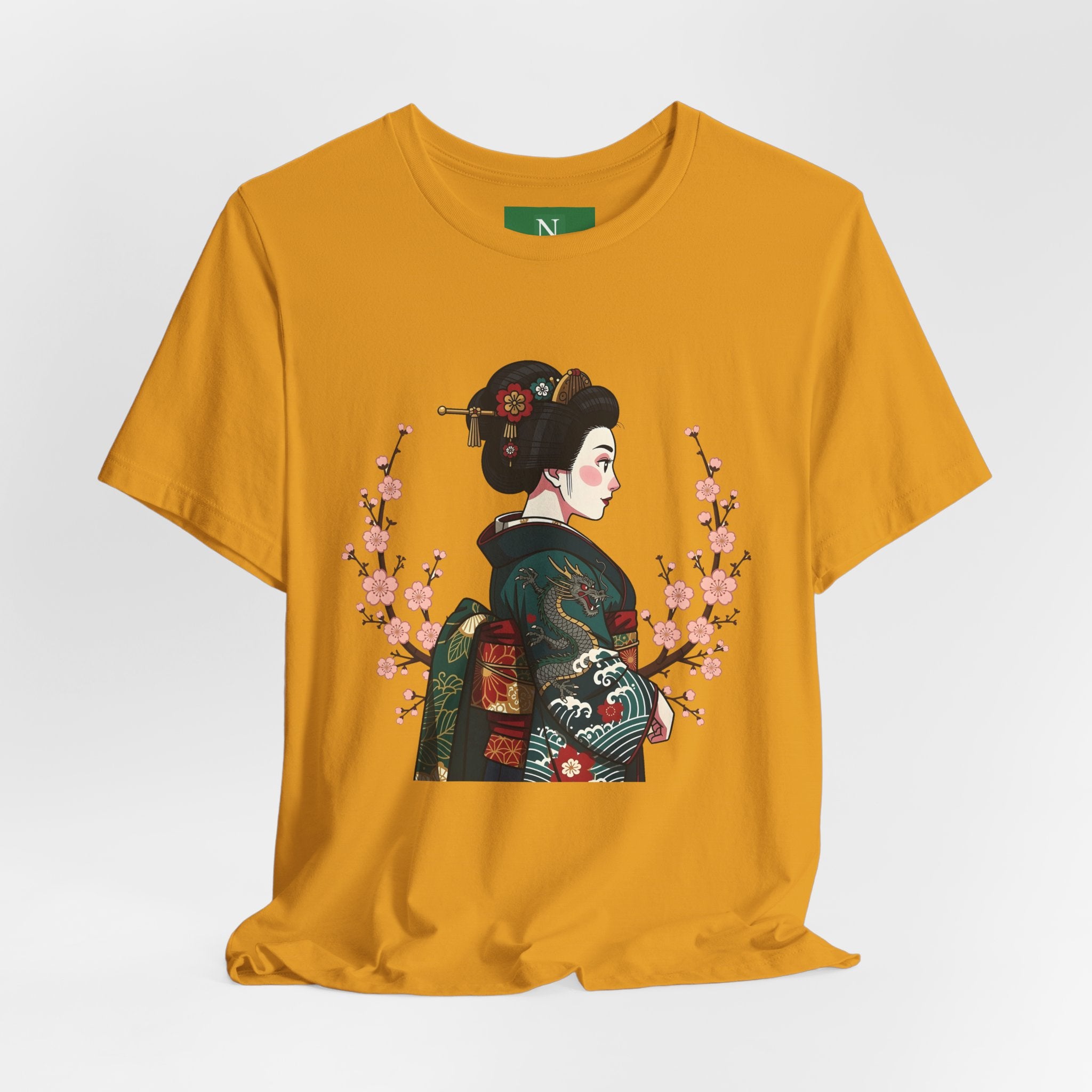 Geisha Blossom T‑Shirt — Vintage Japanese Art Tee