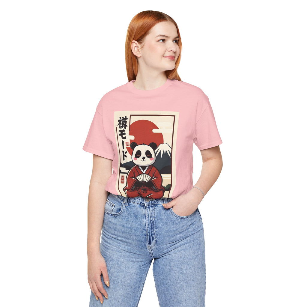 Panda Samurai Tee — Cute Japanese Ukiyo-e Style Graphic T-Shirt