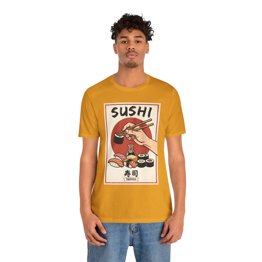 Sushi Poster Graphic Tee — Retro Japanese Sushi Shirt
