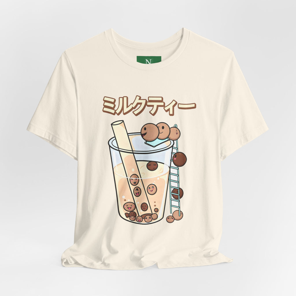 Boba Milk Tea T‑Shirt – ミルクティー Bubble Tea Graphic Tee