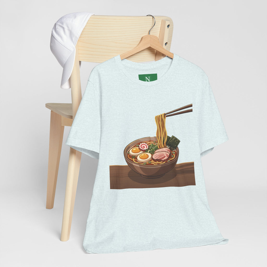 Ramen Bowl Graphic Tee – Chopsticks & Noodles Japanese Food T-Shirt