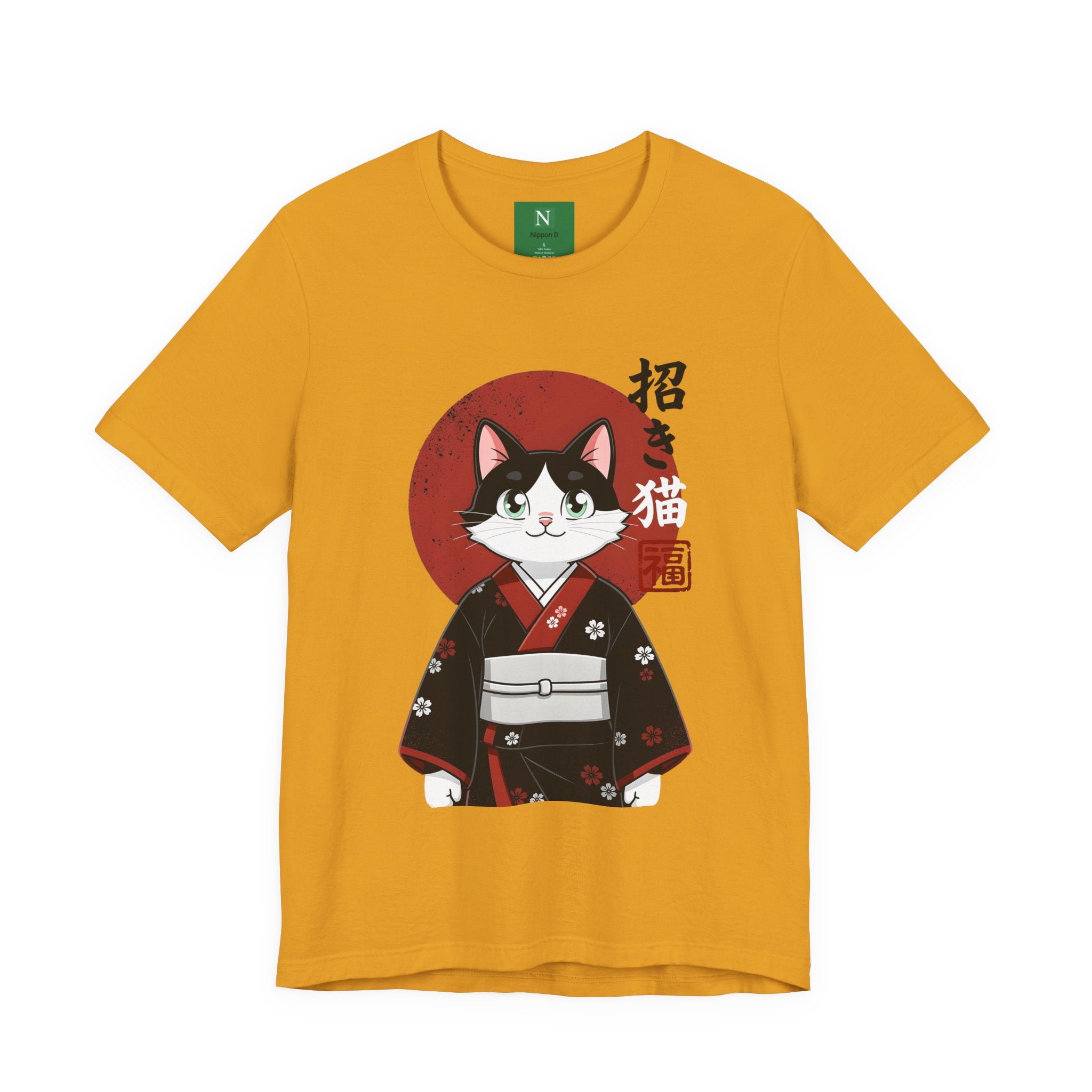Lucky Cat Kimono T-Shirt — Japanese Maneki-Neko Tee