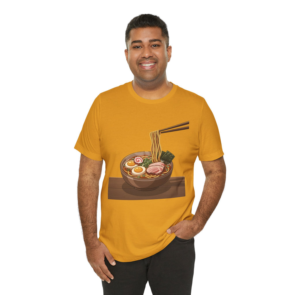 Ramen Bowl Graphic Tee – Chopsticks & Noodles Japanese Food T-Shirt