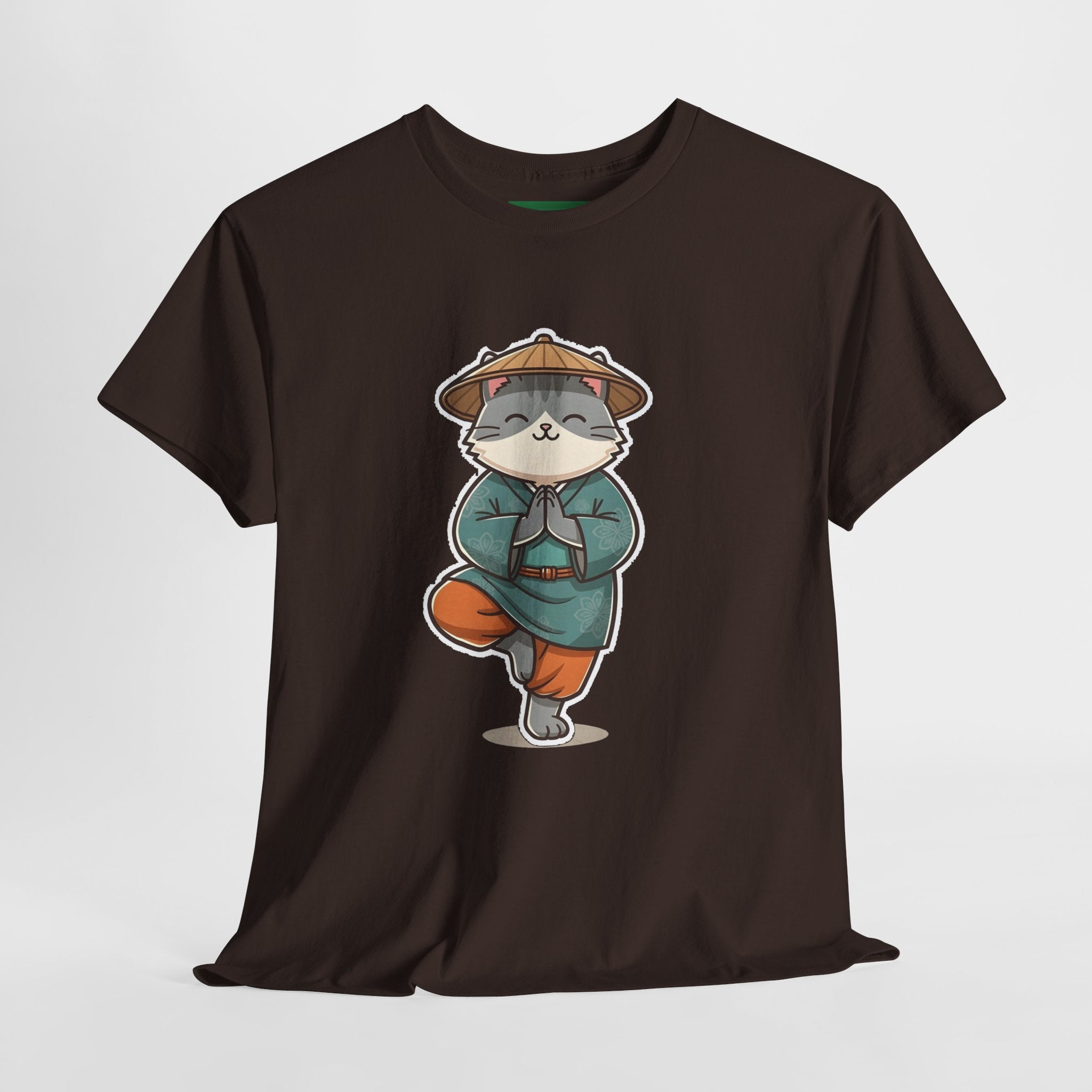 Meditating Cat Tee — Cute Zen Cat Yoga T-Shirt