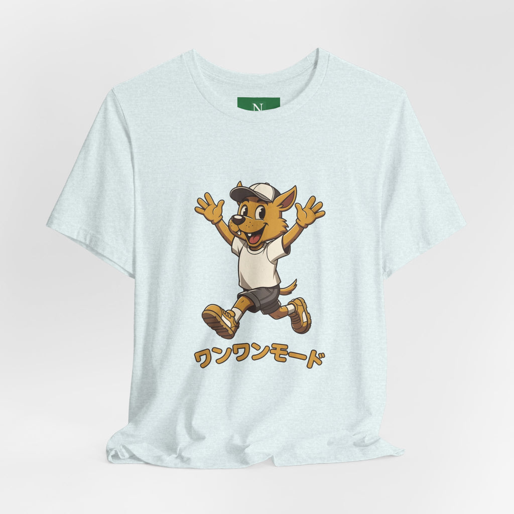 Happy Corgi Character Tee — ワンワンモード (Dog Mode) Cute Cartoon Shirt