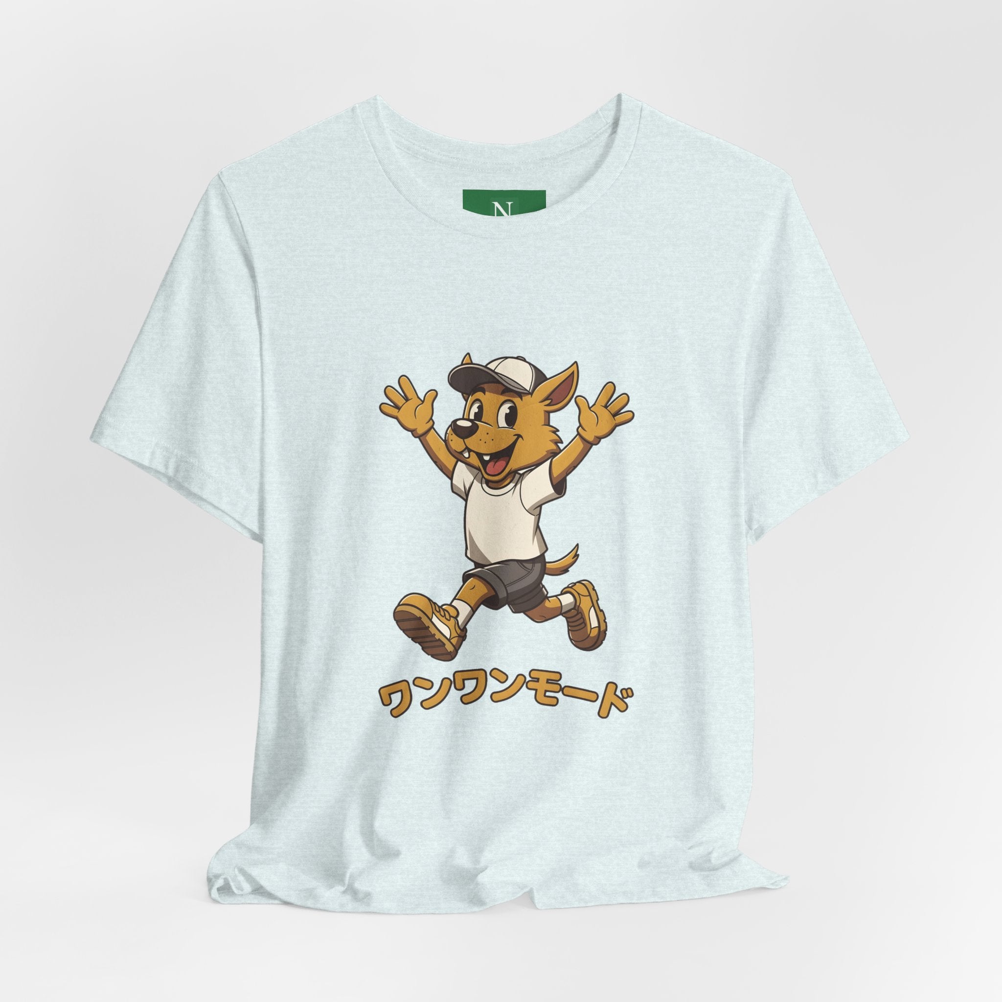 Happy Corgi Character Tee — ワンワンモード (Dog Mode) Cute Cartoon Shirt