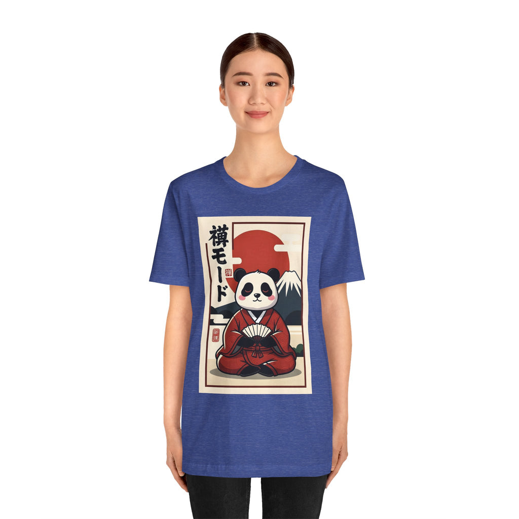 Panda Samurai Tee — Cute Japanese Ukiyo-e Style Graphic T-Shirt