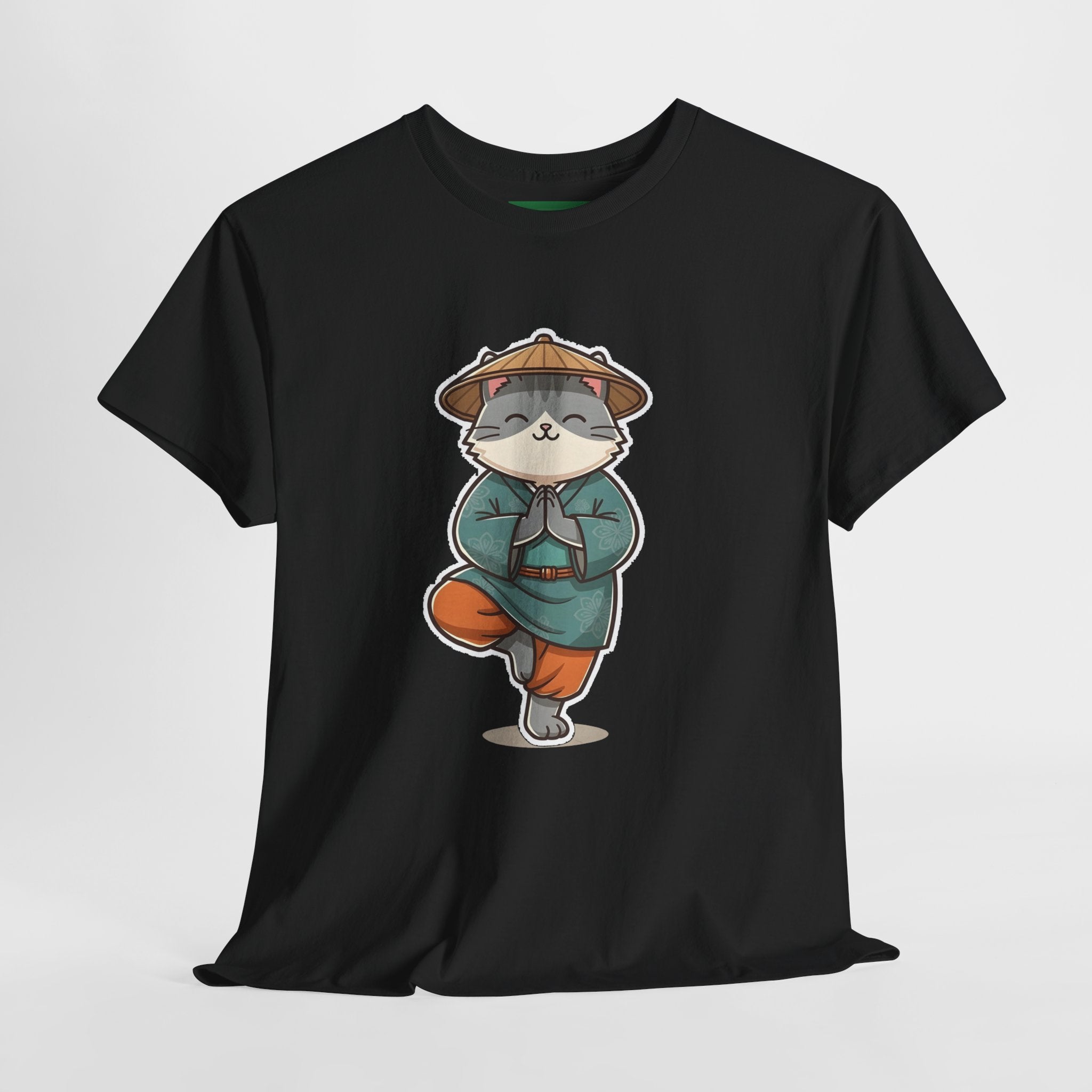 Meditating Cat Tee — Cute Zen Cat Yoga T-Shirt