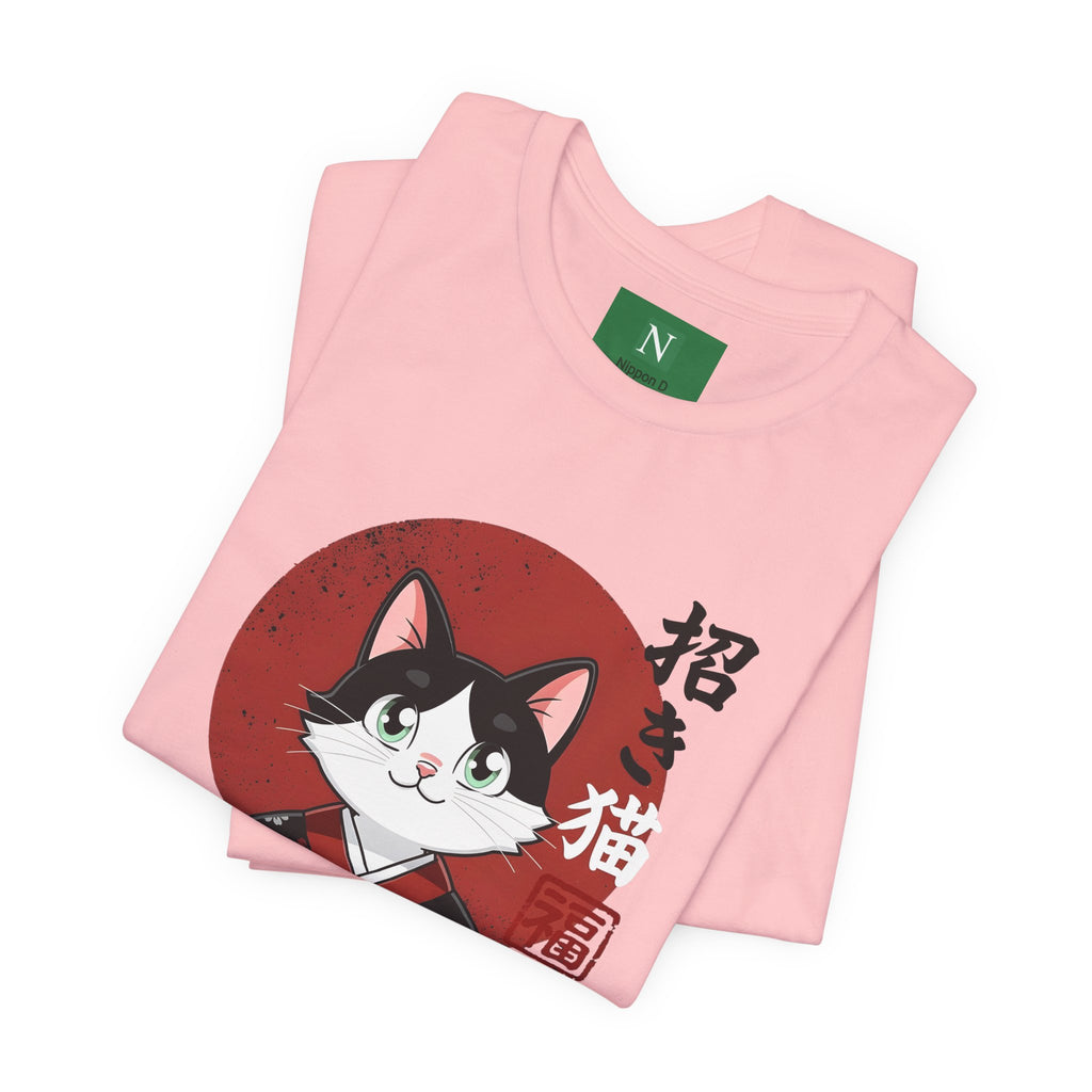 Lucky Cat Kimono T-Shirt — Japanese Maneki-Neko Tee