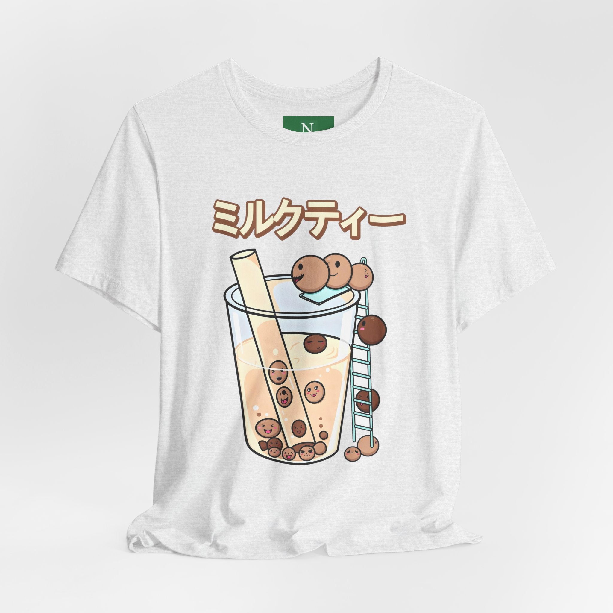 Boba Milk Tea T‑Shirt – ミルクティー Bubble Tea Graphic Tee