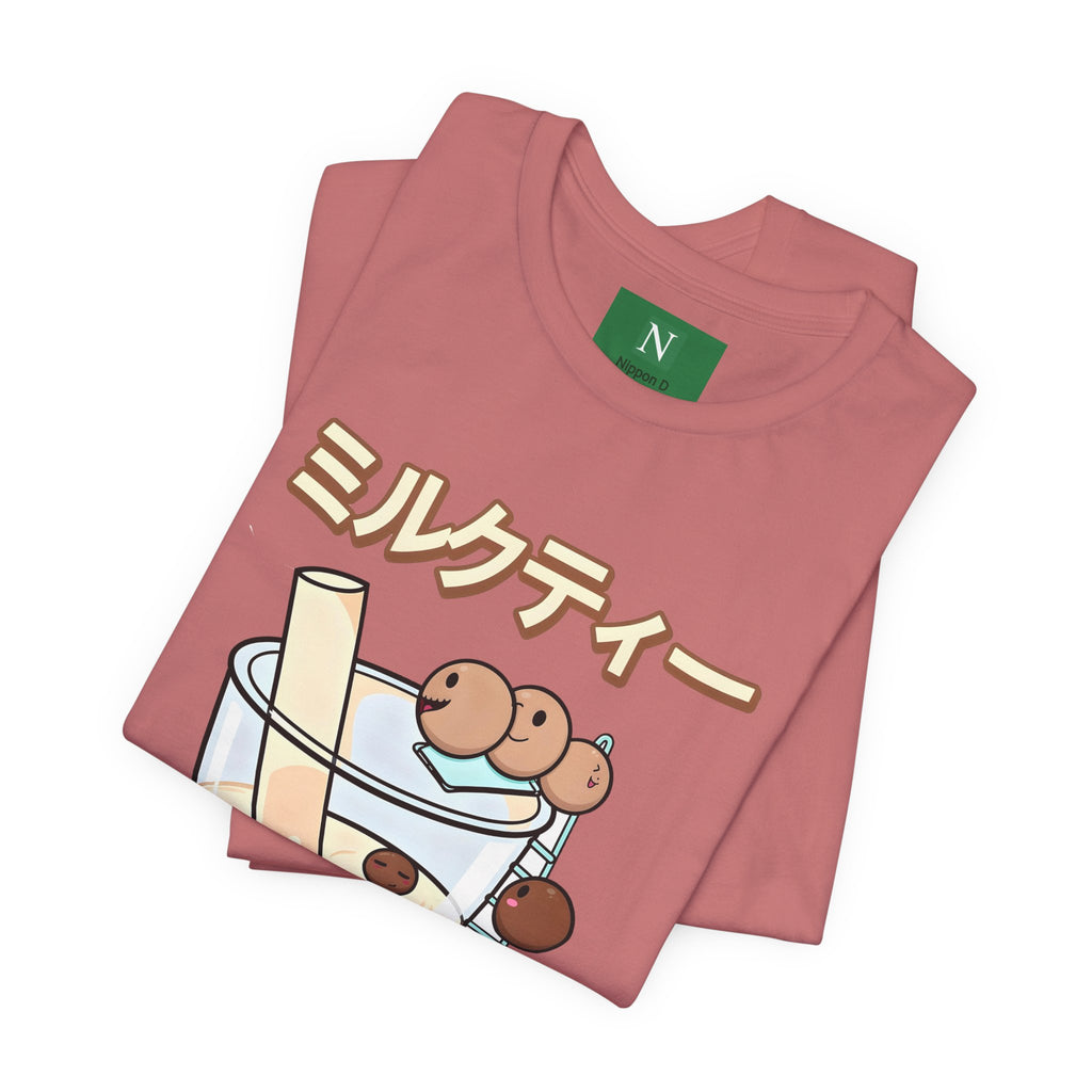 Boba Milk Tea T‑Shirt – ミルクティー Bubble Tea Graphic Tee