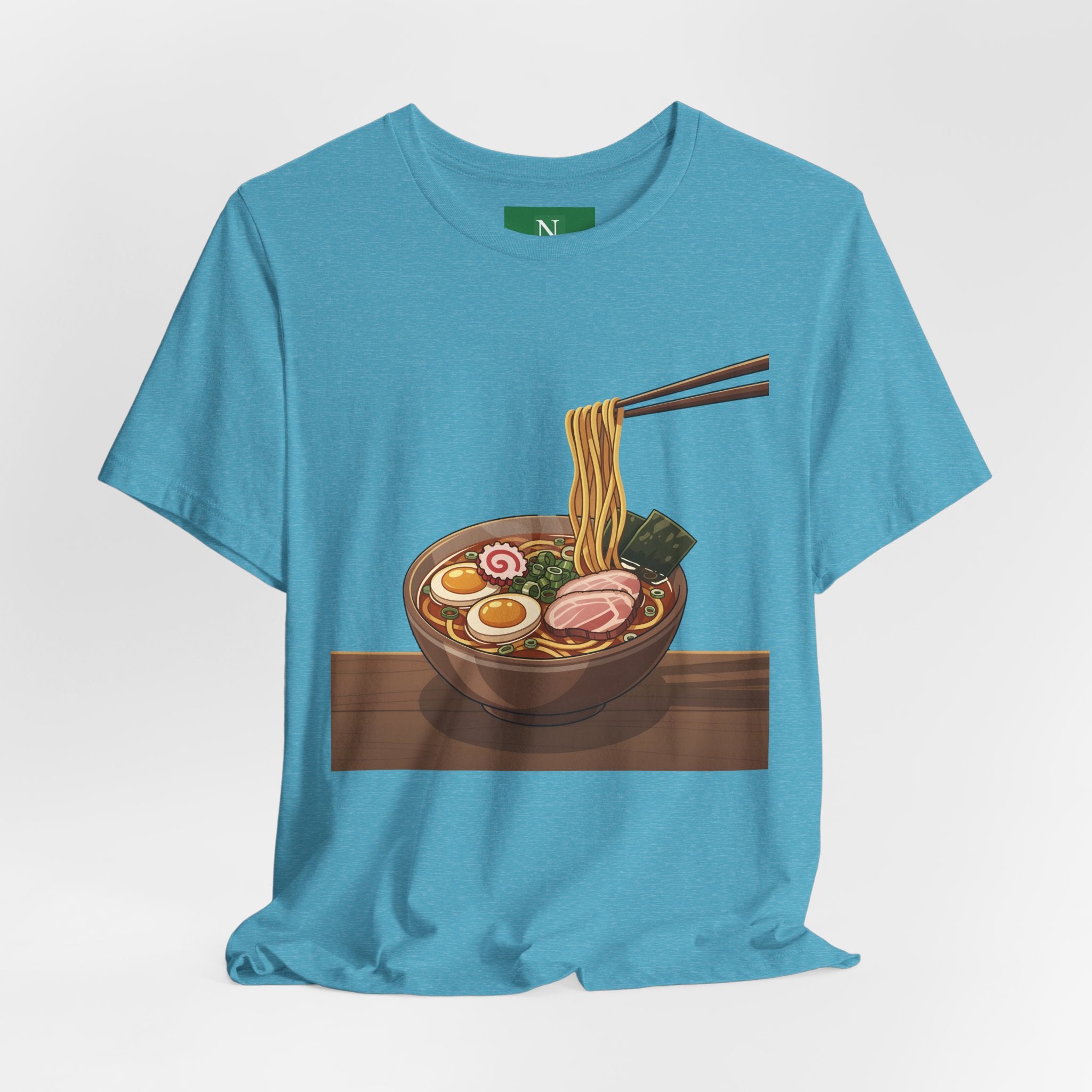 Ramen Bowl Graphic Tee – Chopsticks & Noodles Japanese Food T-Shirt