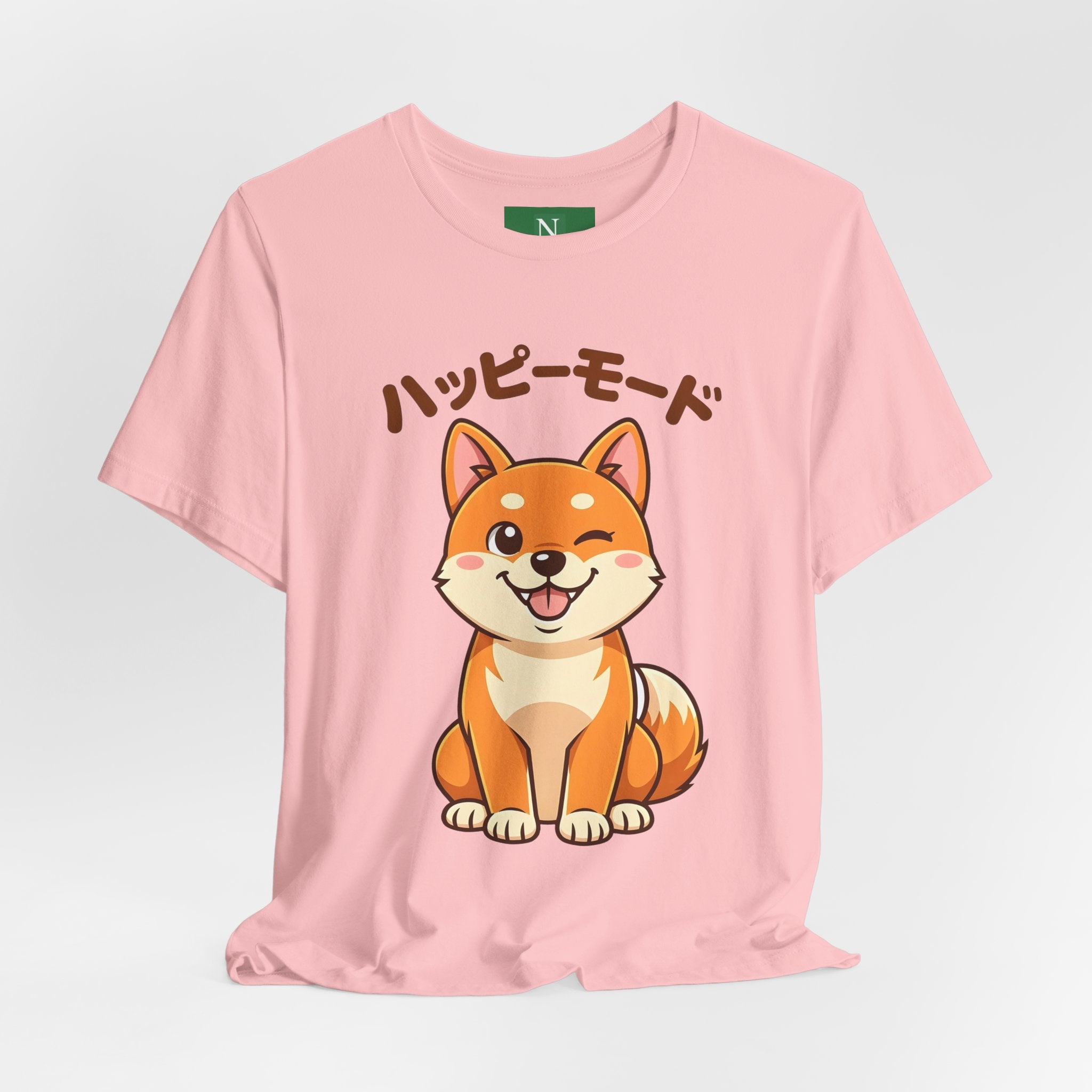 Happy Mode Shiba Inu T‑Shirt — Cute Japanese Kawaii Dog Tee