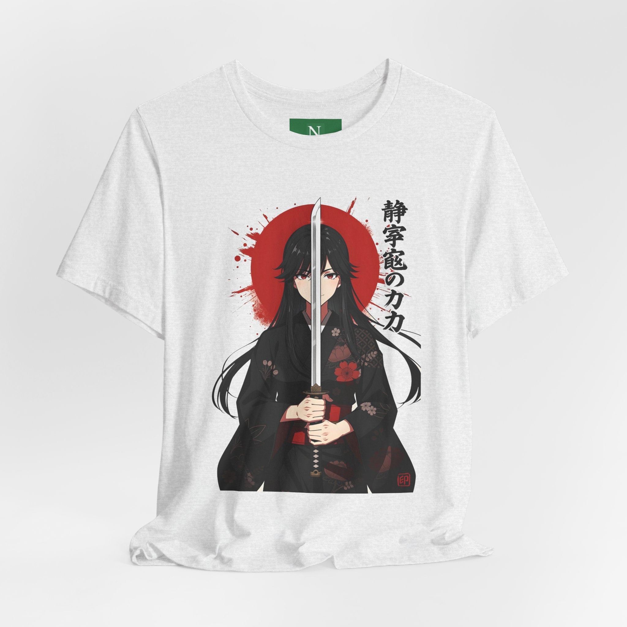 Samurai Girl Sword Tee — Japanese Anime Katana T-Shirt