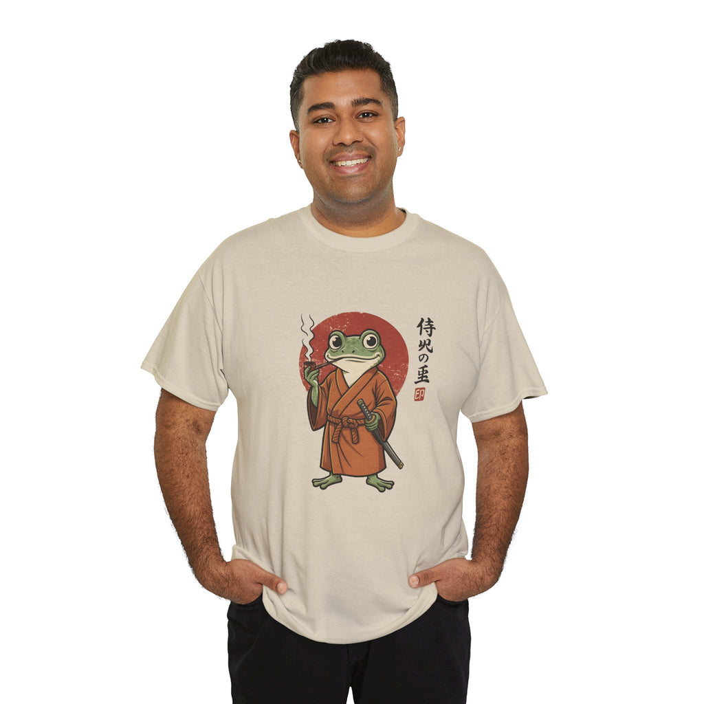 Samurai Frog T‑Shirt — Japanese Style Frog Warrior Tee