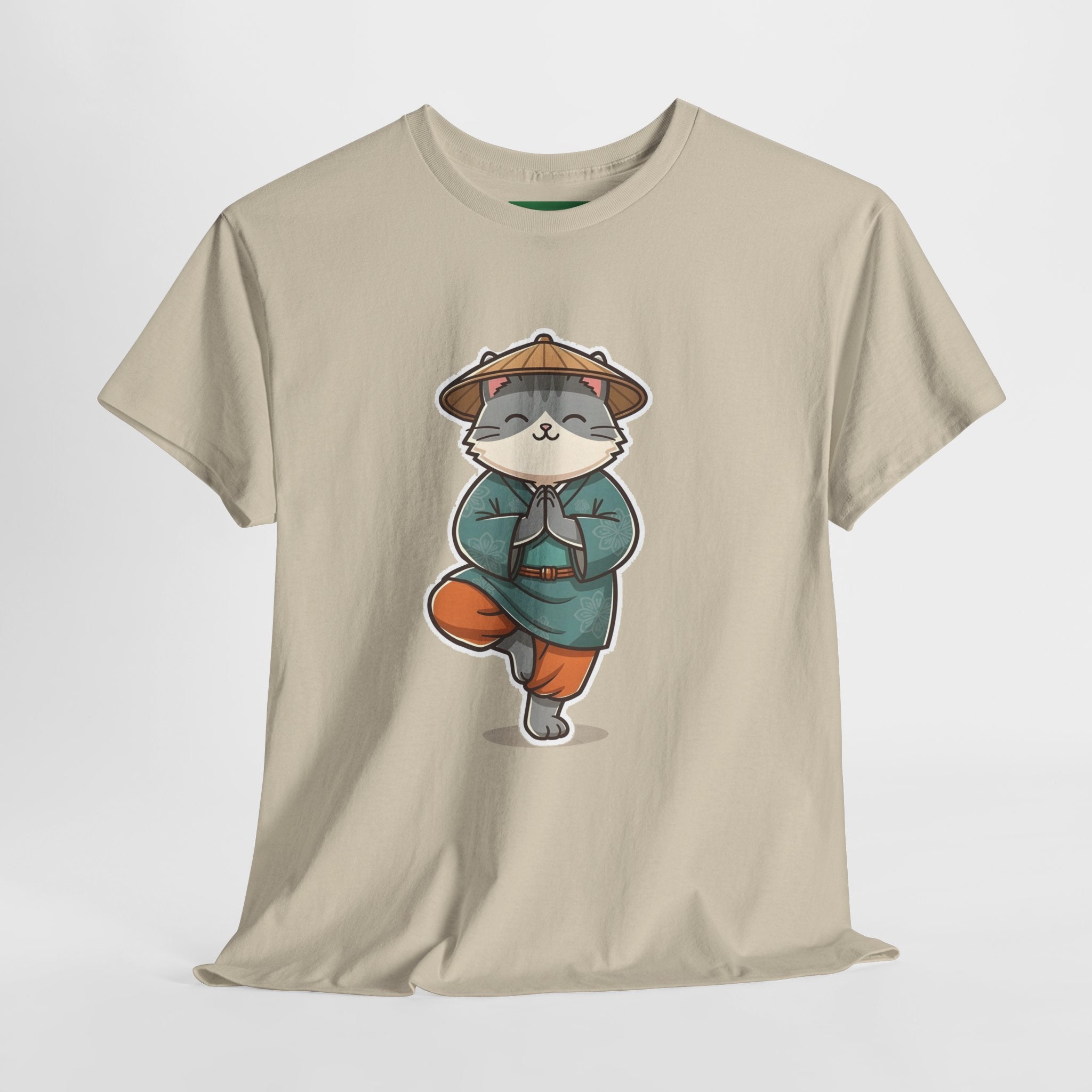 Meditating Cat Tee — Cute Zen Cat Yoga T-Shirt