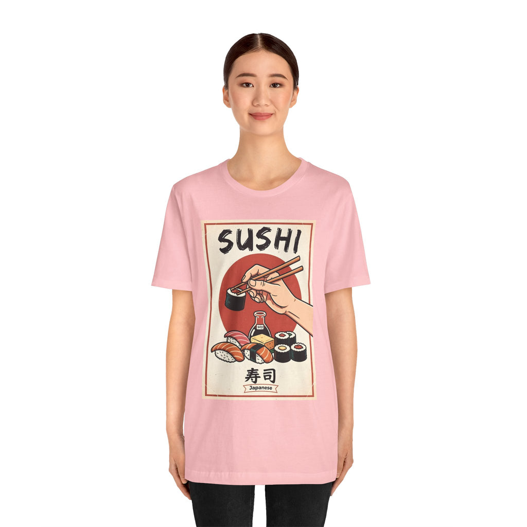 Sushi Poster Graphic Tee — Retro Japanese Sushi Shirt