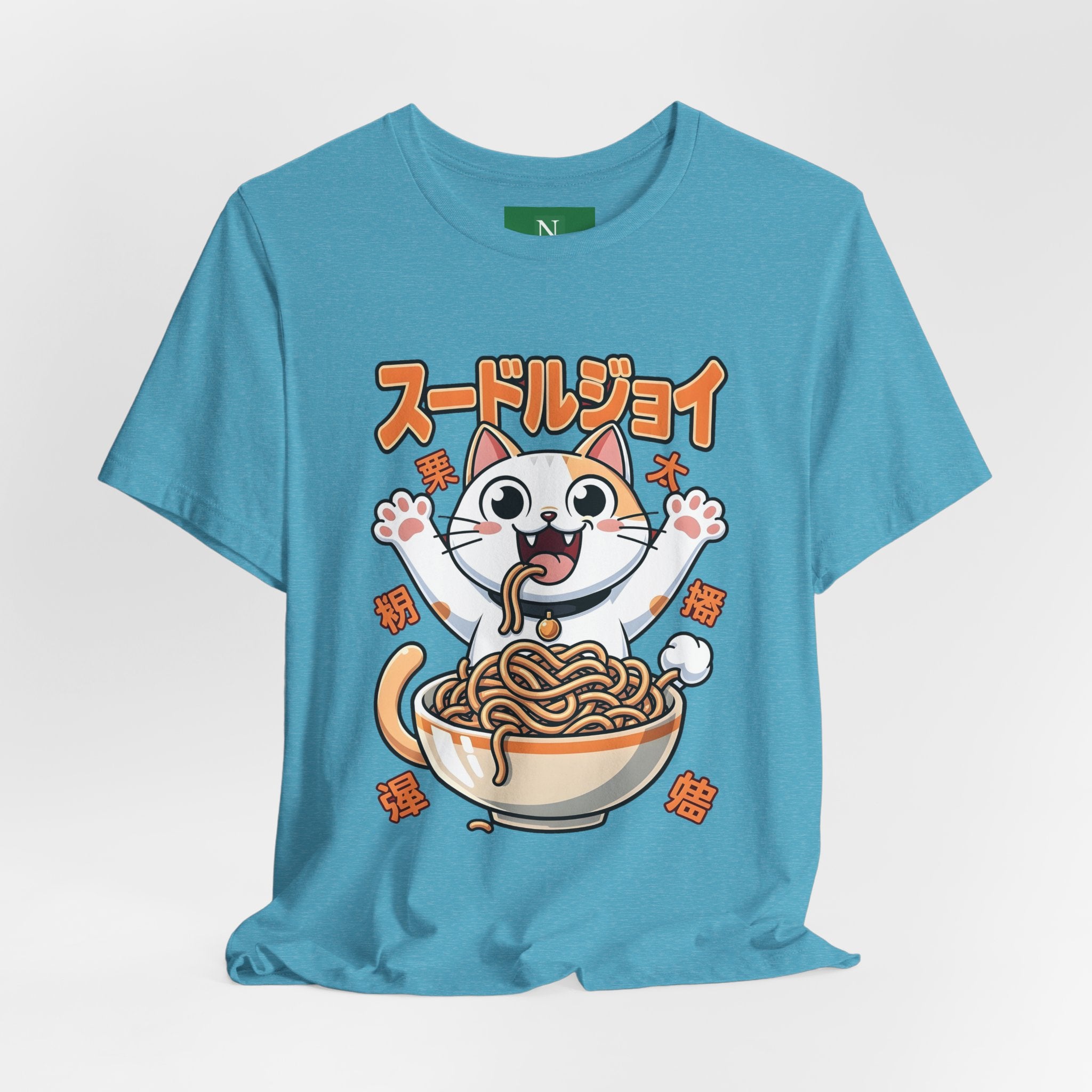 Ramen Cat Tee — Cute Japanese Noodle Graphic T-Shirt