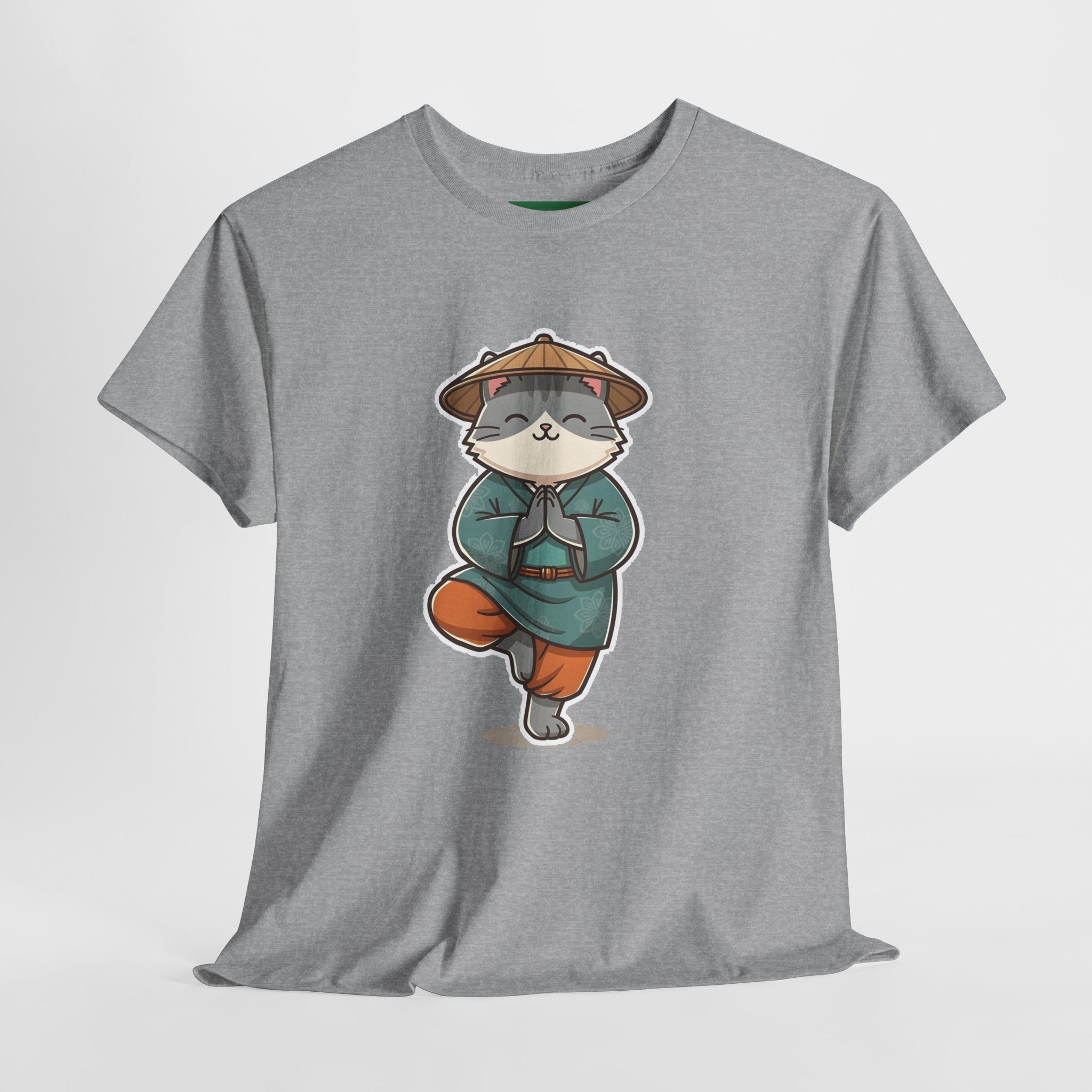 Meditating Cat Tee — Cute Zen Cat Yoga T-Shirt