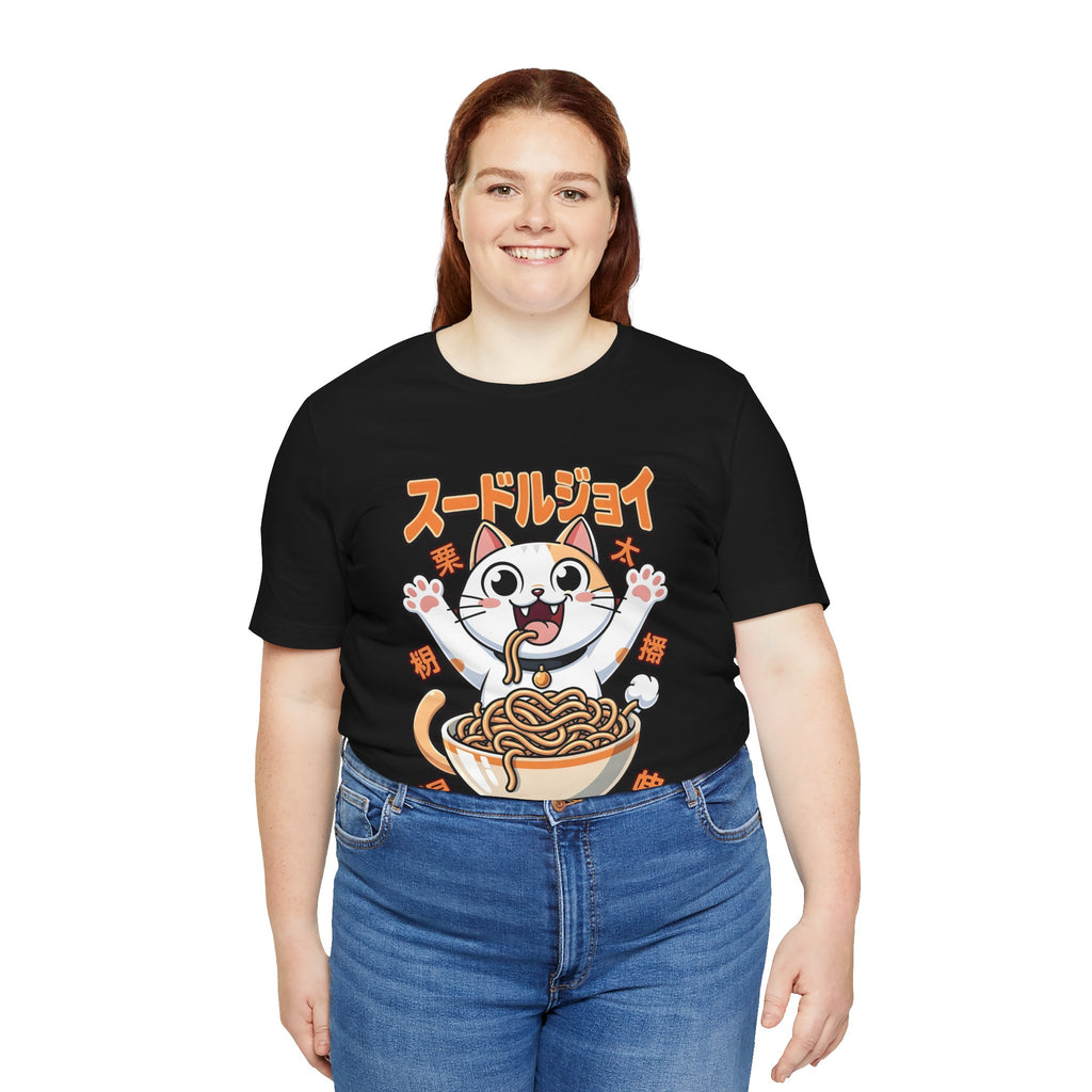 Ramen Cat Tee — Cute Japanese Noodle Graphic T-Shirt