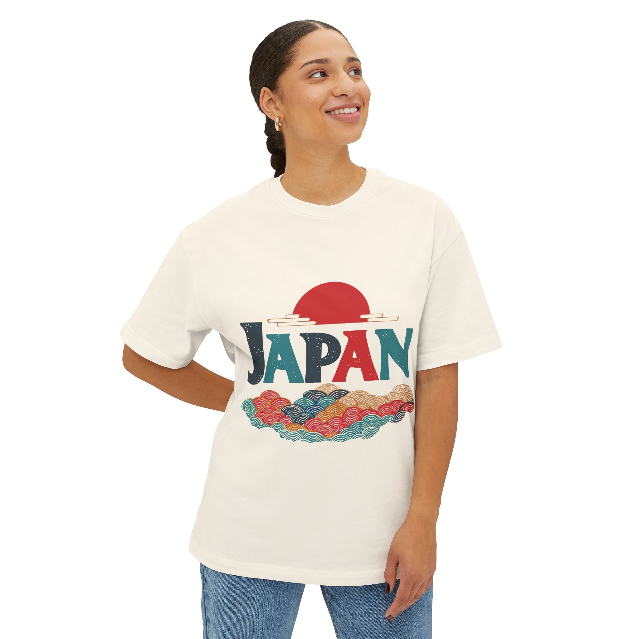 Copy of Japanese Wave Art Unisex Oversized Boxy Tee, Casual Streetwear, Vintage Graphic Tee, Summer Outfit, Gift for Art Lovers